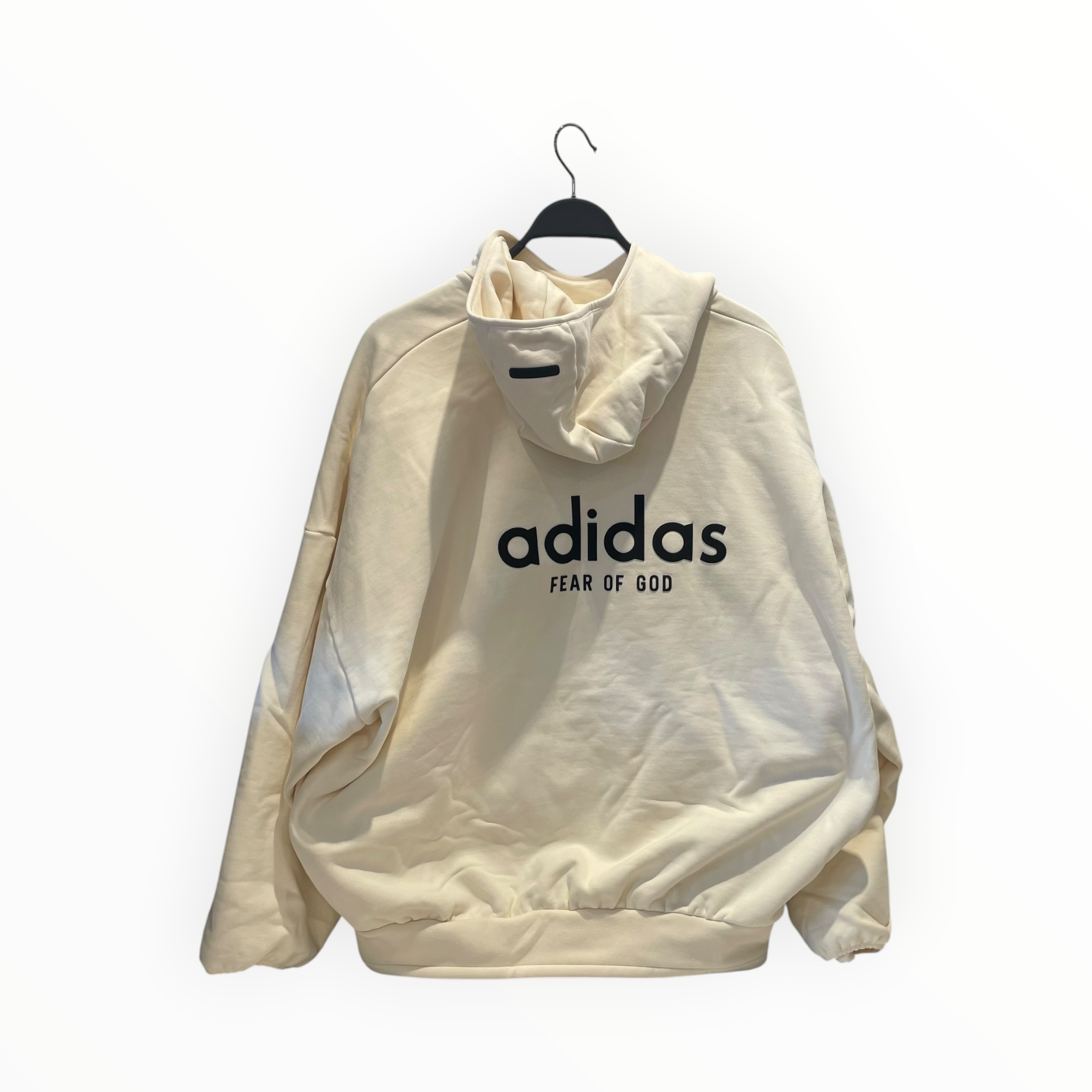 adidas/FEAR OF GOD/Hoodie/L/Cotton/CRM/HEAVY LOGO FLEECE HOODIE view 2