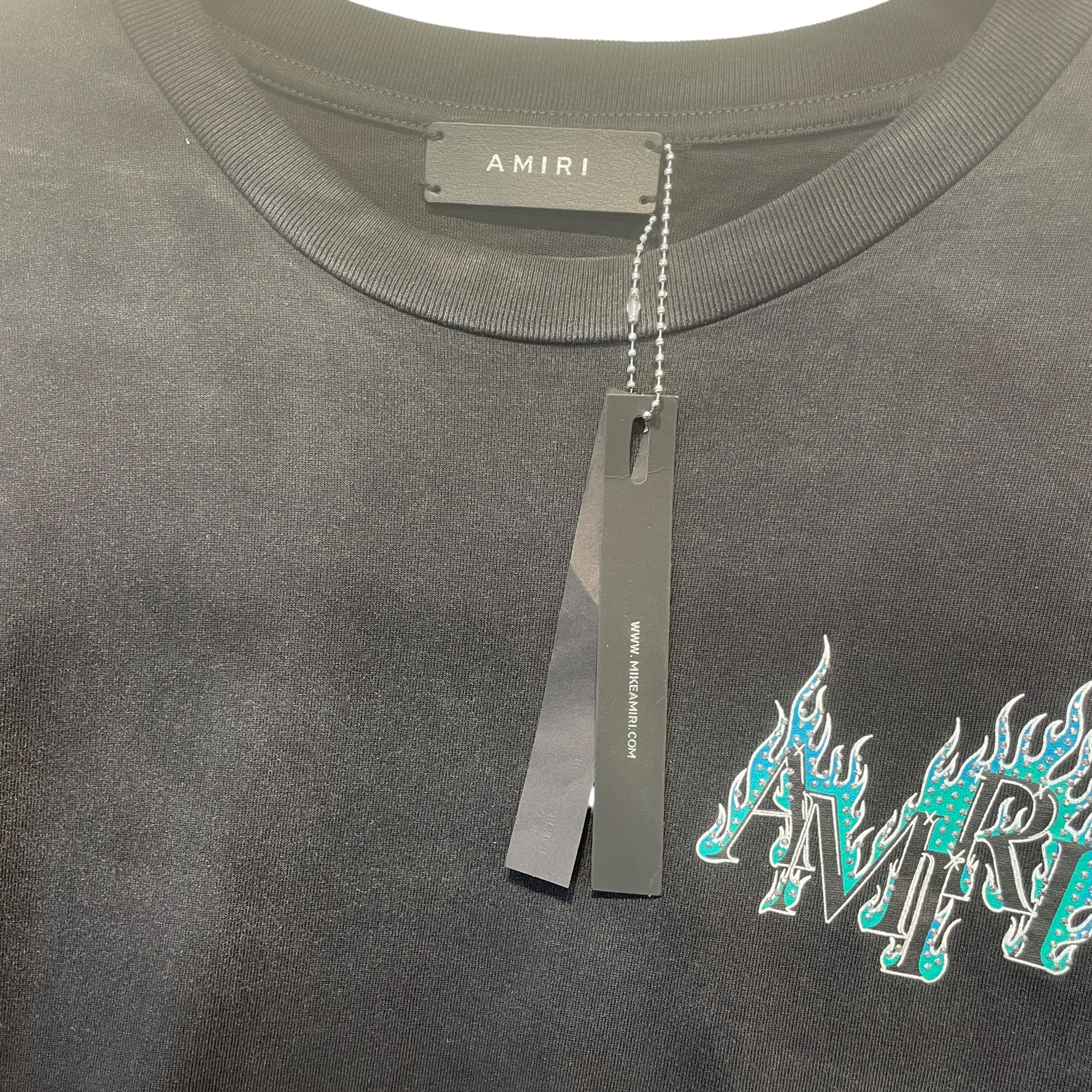 AMIRI/T-Shirt/XL/Cotton/BLK/NWT FLAME LOGO view 7