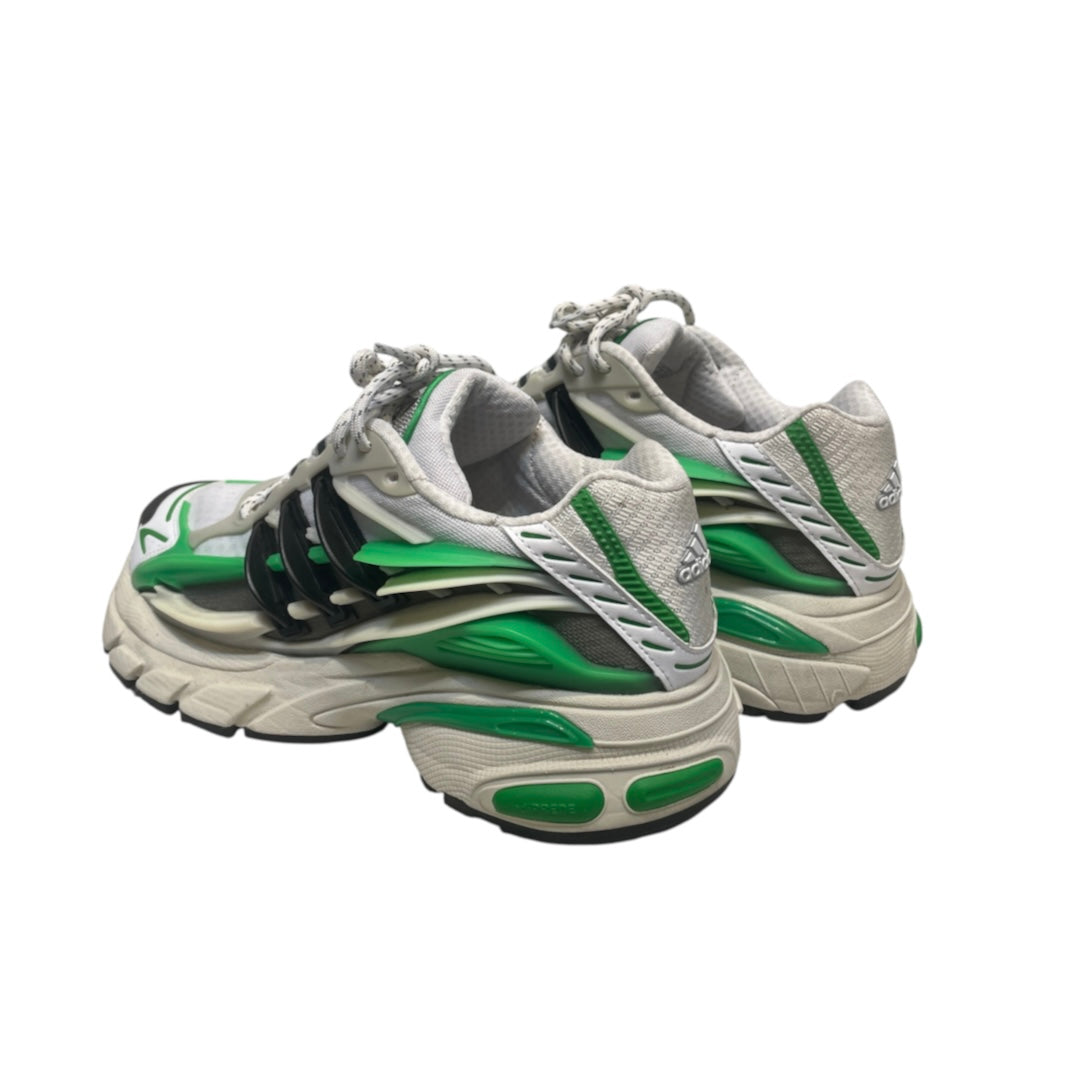 PHARRELL WILLIAMS/adidas/Low-Sneakers/US 9.5/Cotton/WHT/VIRGINIA JELLYFISH WHT/GRN view 2