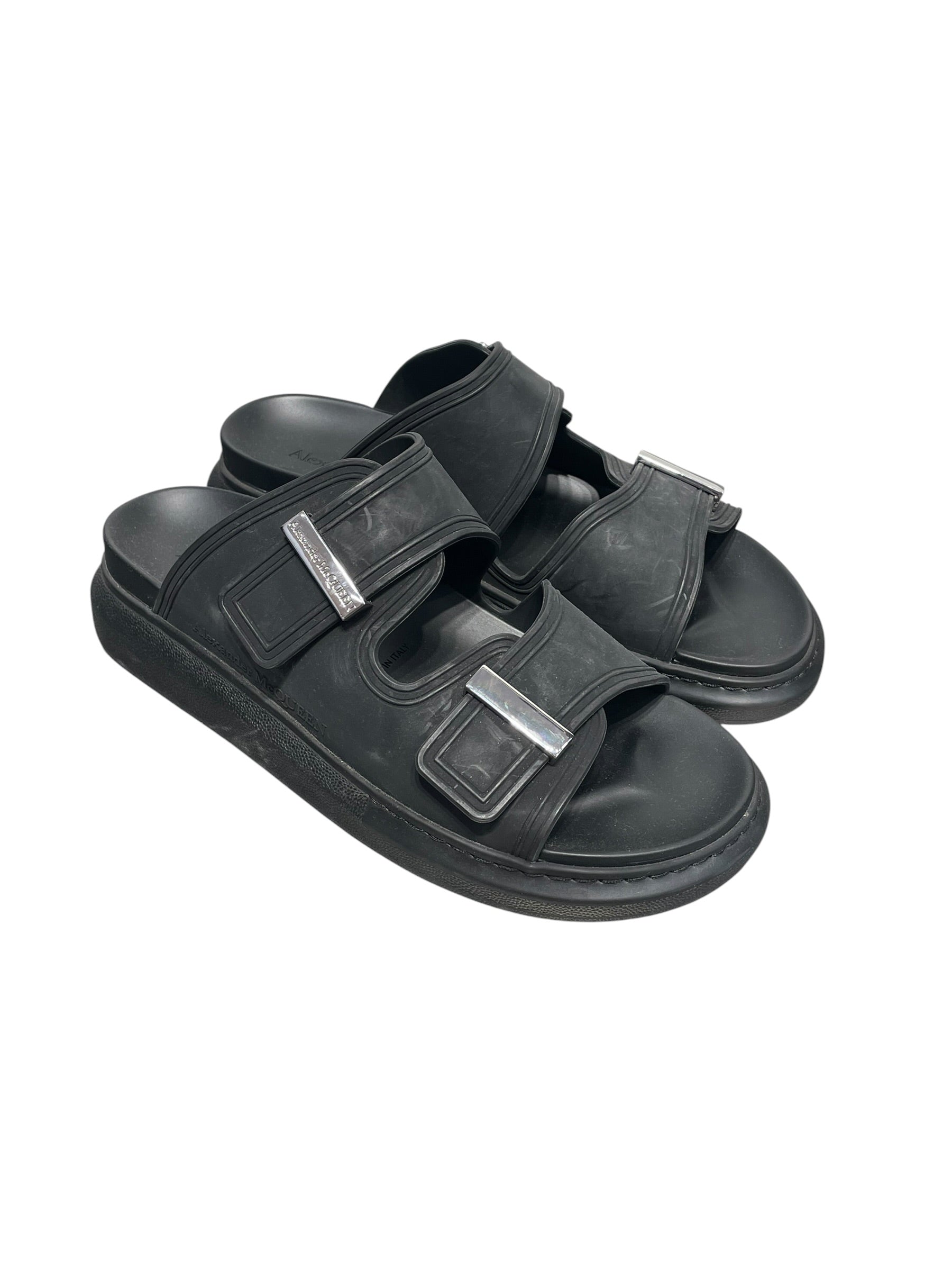 Alexander McQueen/Sandals/EU 41/BLK/HYBRID SLIDE view 1