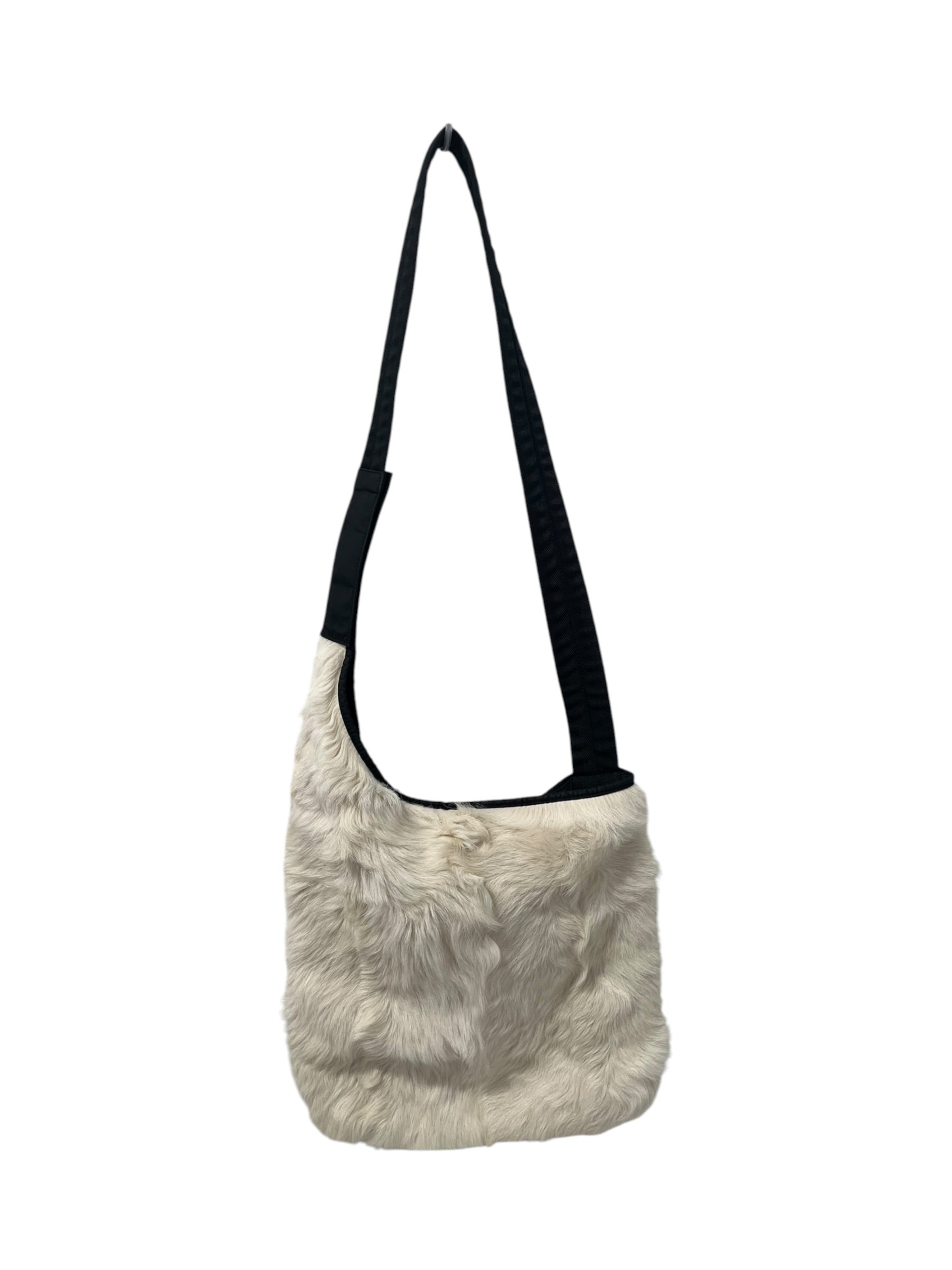 PRADA/Cross Body Bag/Fur/WHT/RABBIT FUR NYLON view 1