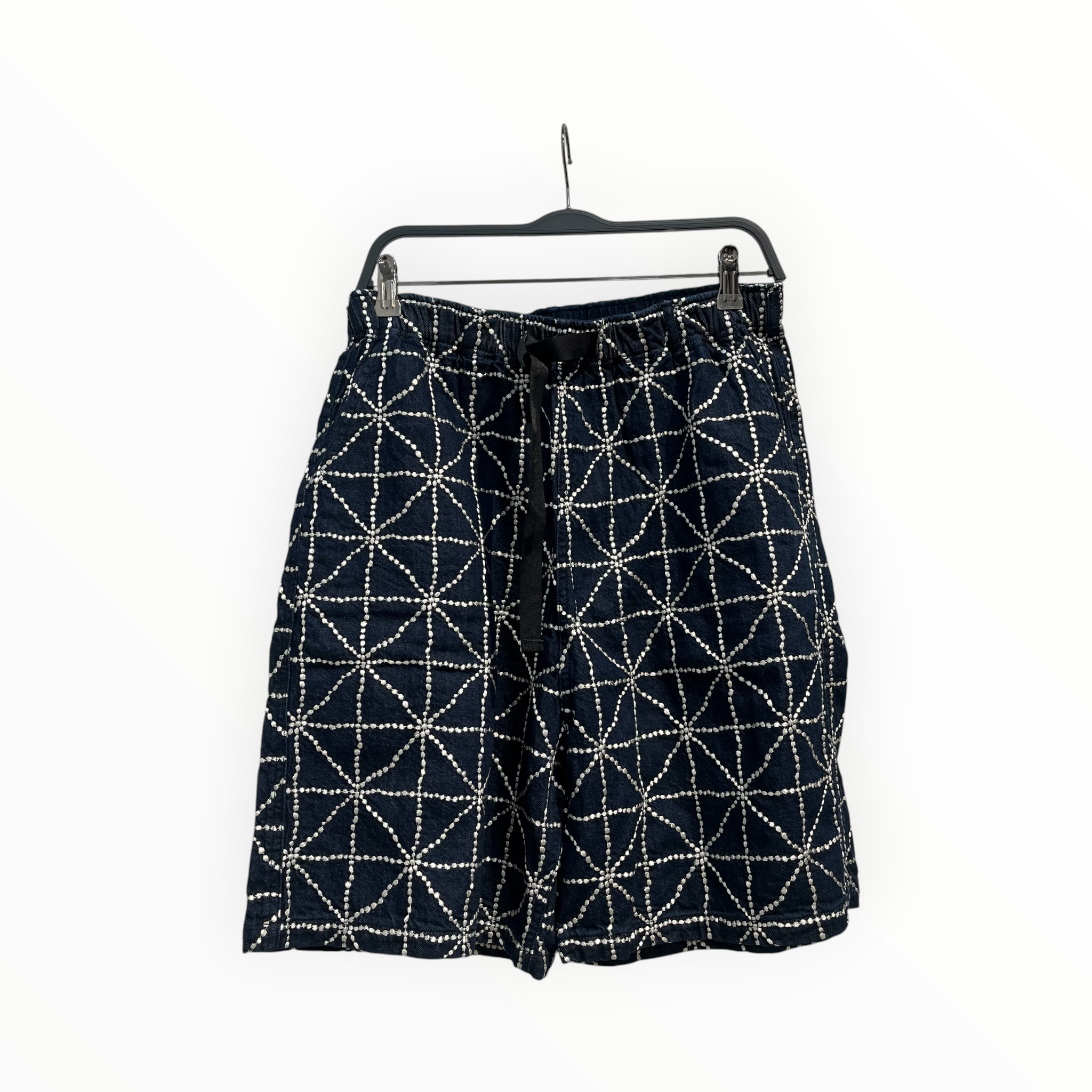 KAPITAL/Shorts/3/Cotton/NVY/All Over Print/WAIST BELT view 1