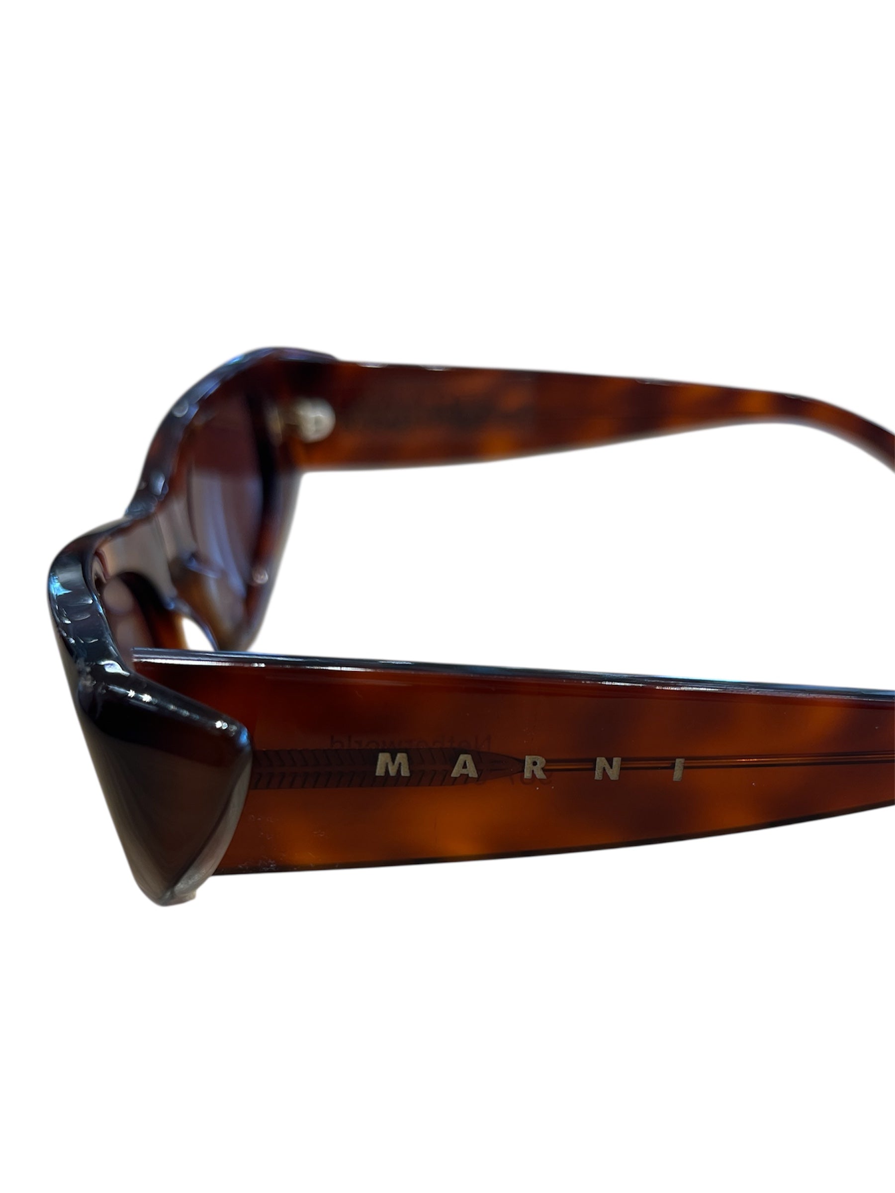 MARNI/Sunglasses/Titanium/BRD/CATEYE BRWN GLASSES view 3