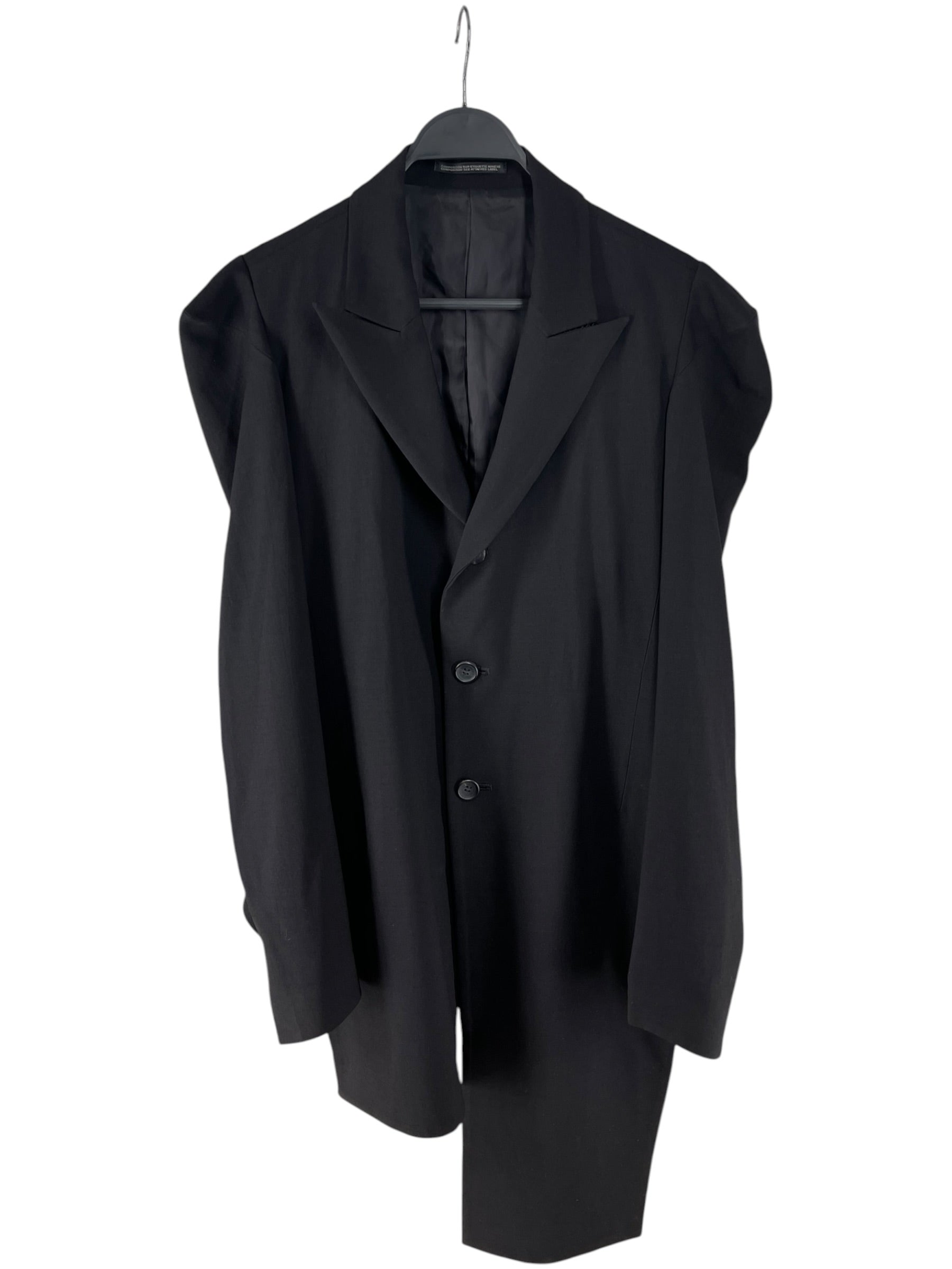 YOHJI YAMAMOTO/Jacket/2/Wool/BLK/2022 RUNWAY F0-J09-147 view 1