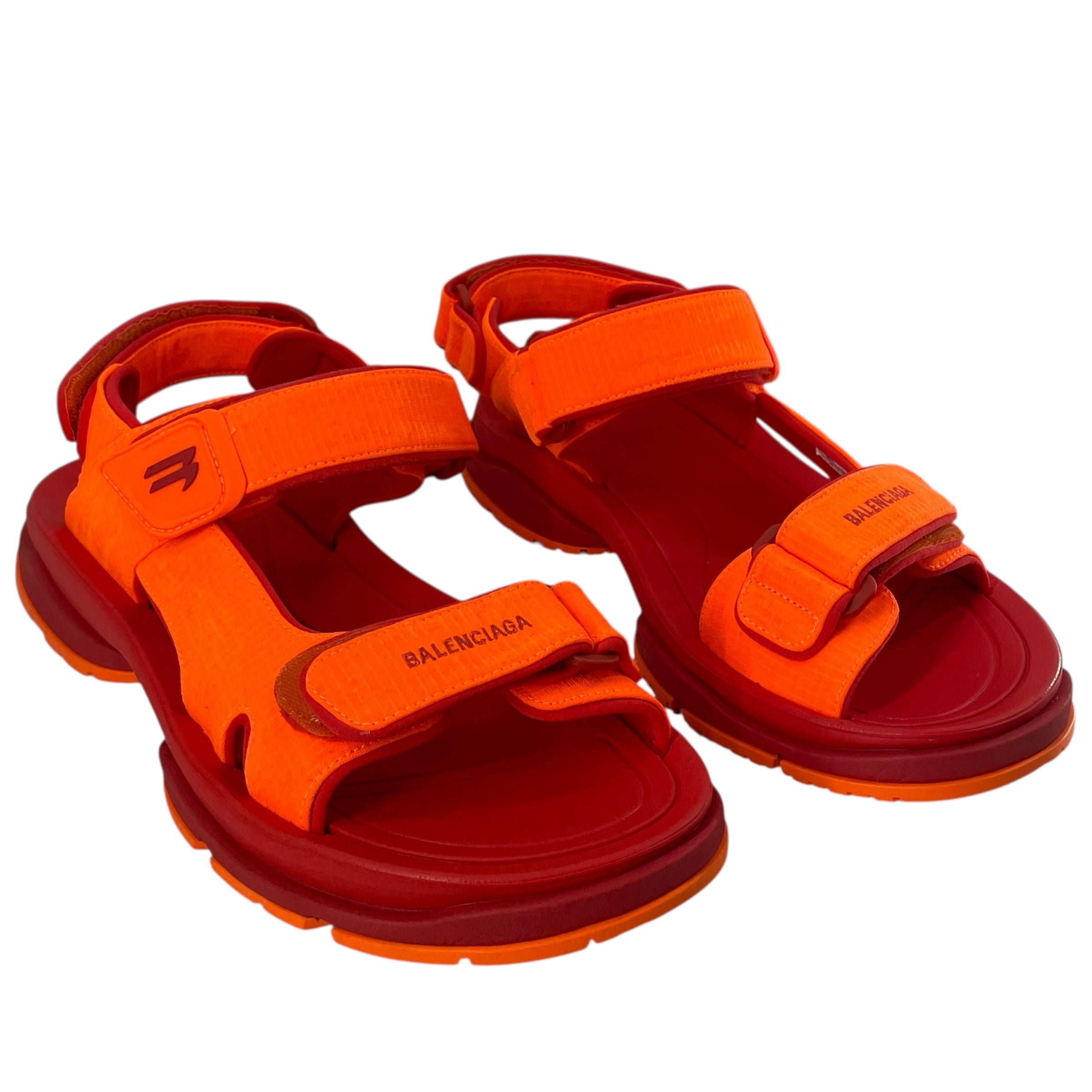 BALENCIAGA/Sandals/EU 43/Polyester/ORN/VELCRO STRAP TOURIST view 1