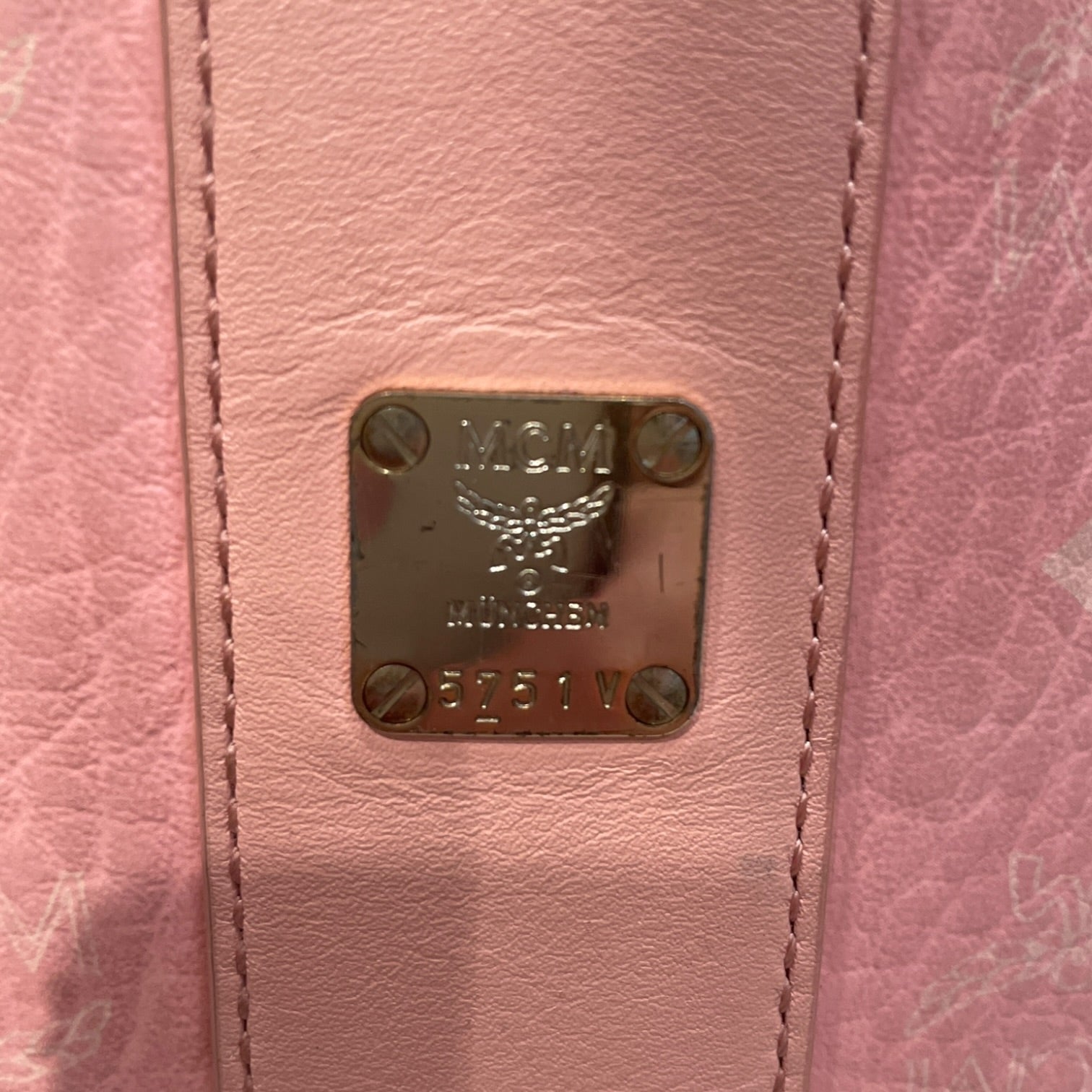 MCM/Bag/Monogram/Leather/PNK/LIZ SHOPPER IN VISETOS view 5