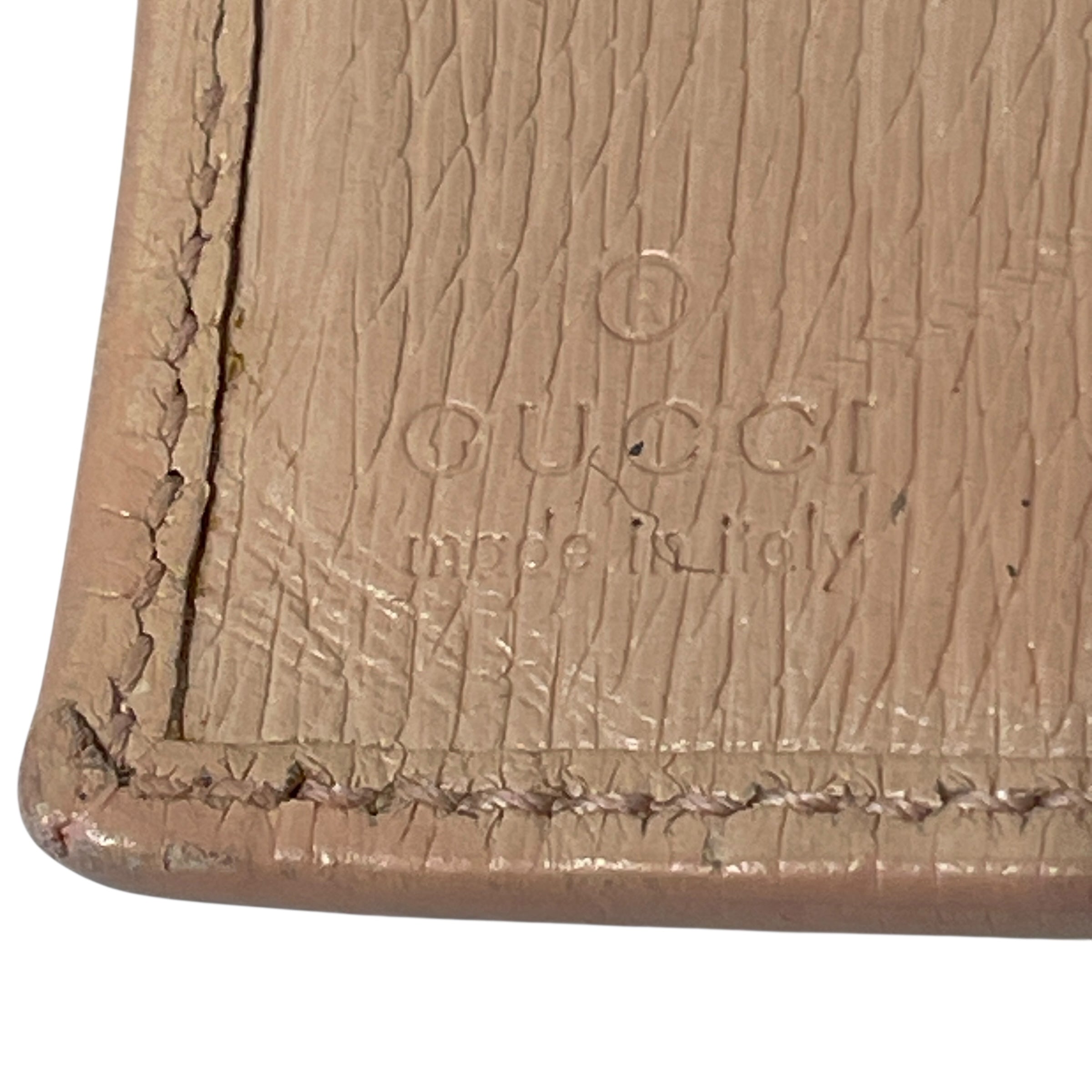 GUCCI/Bifold Wallet/Leather/BEG/PISTON LOCK view 5