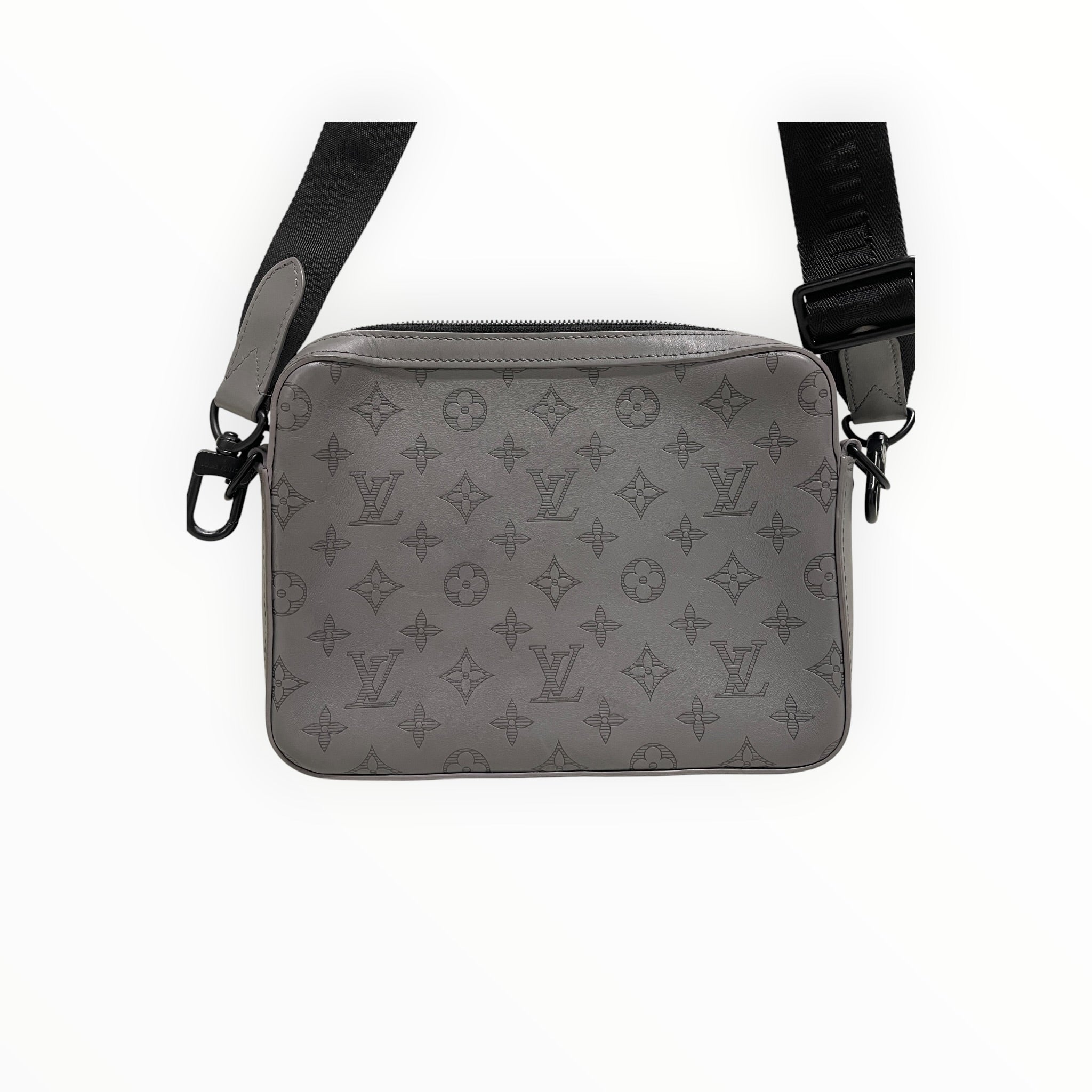LOUIS VUITTON/Cross Body Bag/Monogram/Leather/GRY/48JT9RM/SHADOW MESSENGER view 3