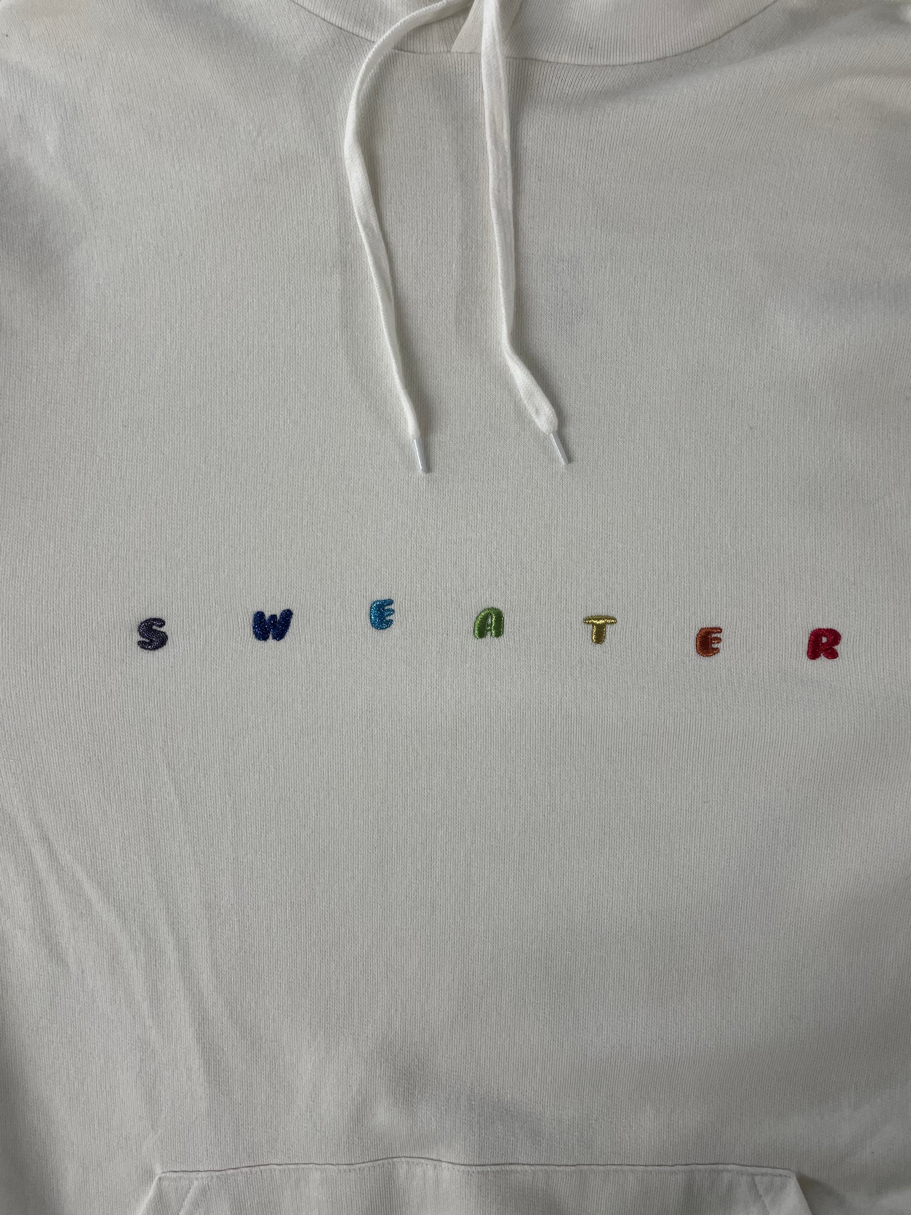 VETEMENTS/Zip Up Hoodie/S/Cotton/WHT/SWEATER view 3