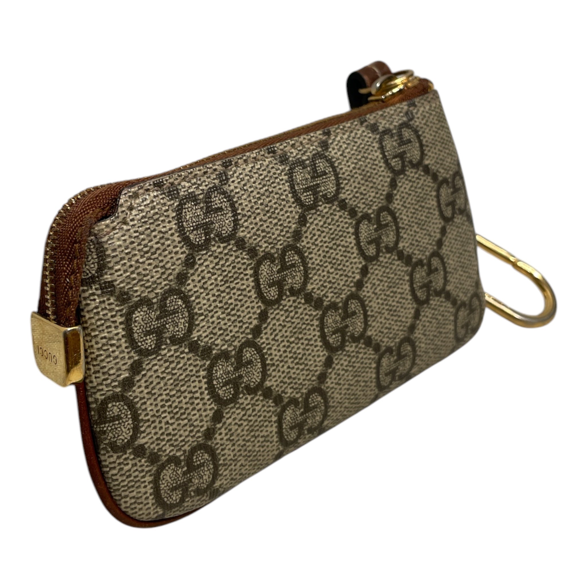 GUCCI/Coin Wallet/Monogram/Leather/BRW/GG SUPREME KEY CASE view 6