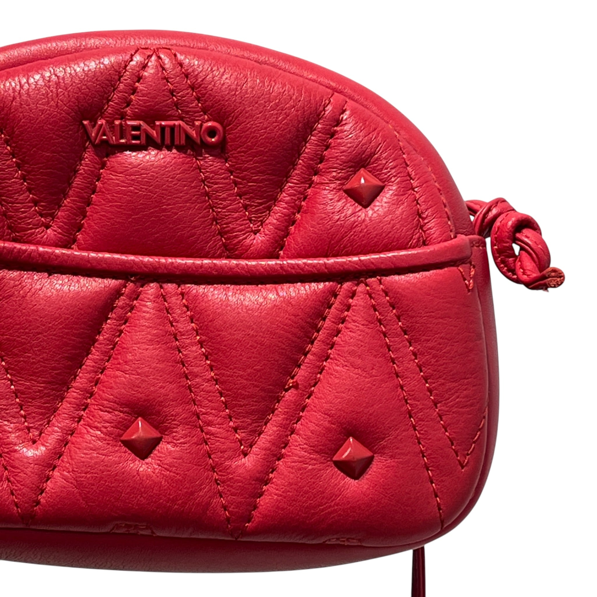 MARIO VALENTINO/Hand Bag/Leather/RED/moony diamond view 6