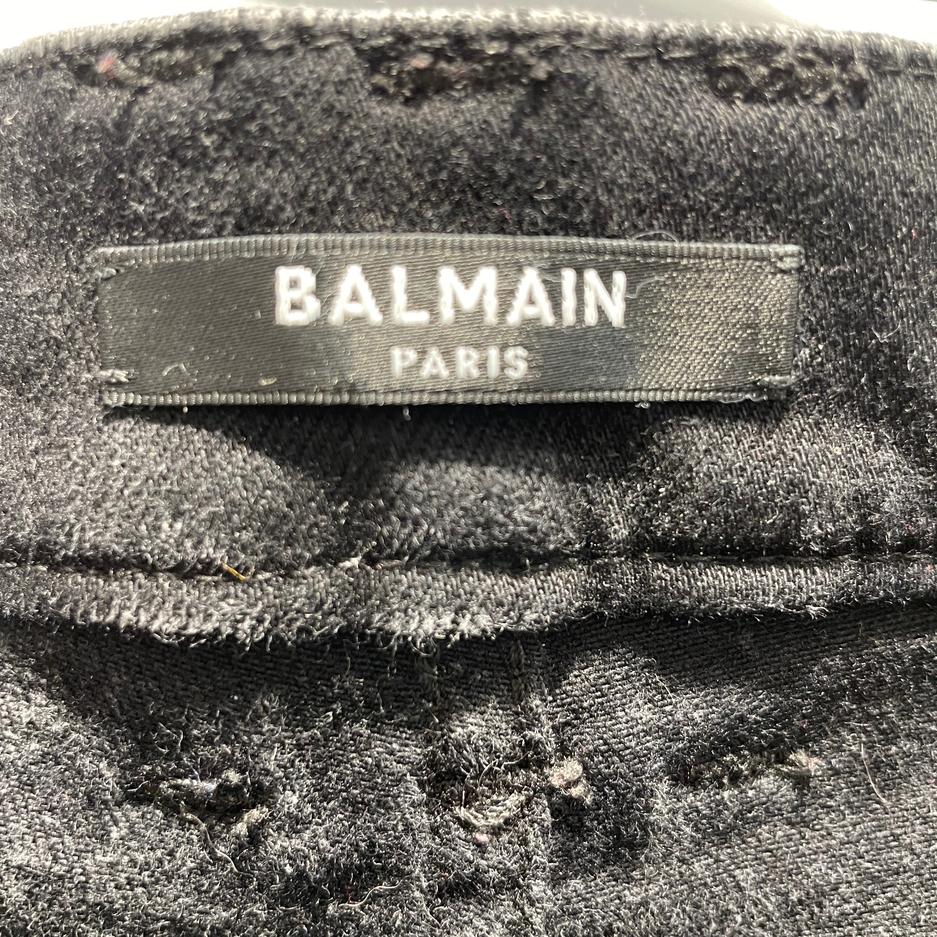 BALMAIN/Pants/32/Cotton/BLK/ view 3