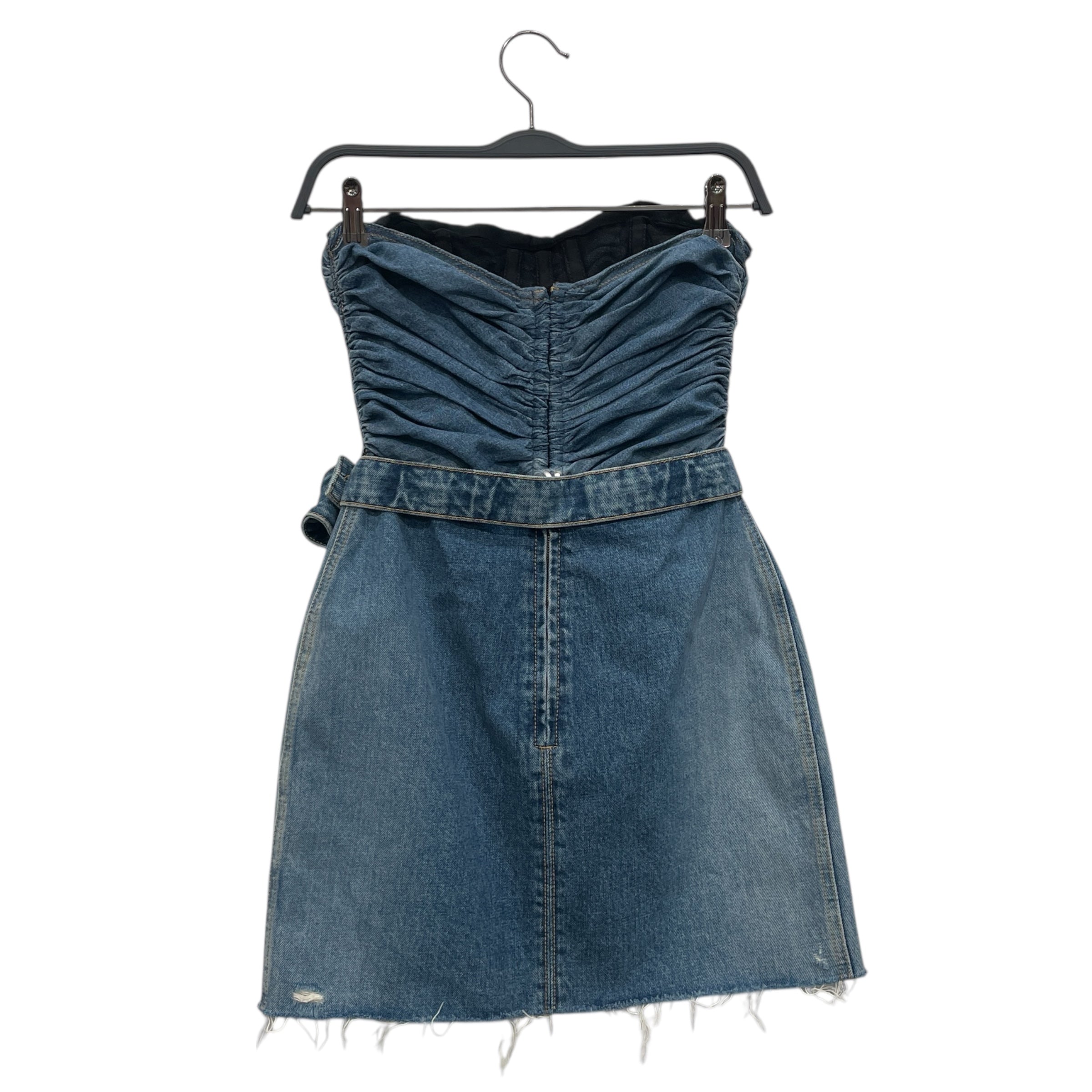 SAINT LAURENT/SL Dress/M/Denim/IDG/DENIM CORSET DRESS view 2