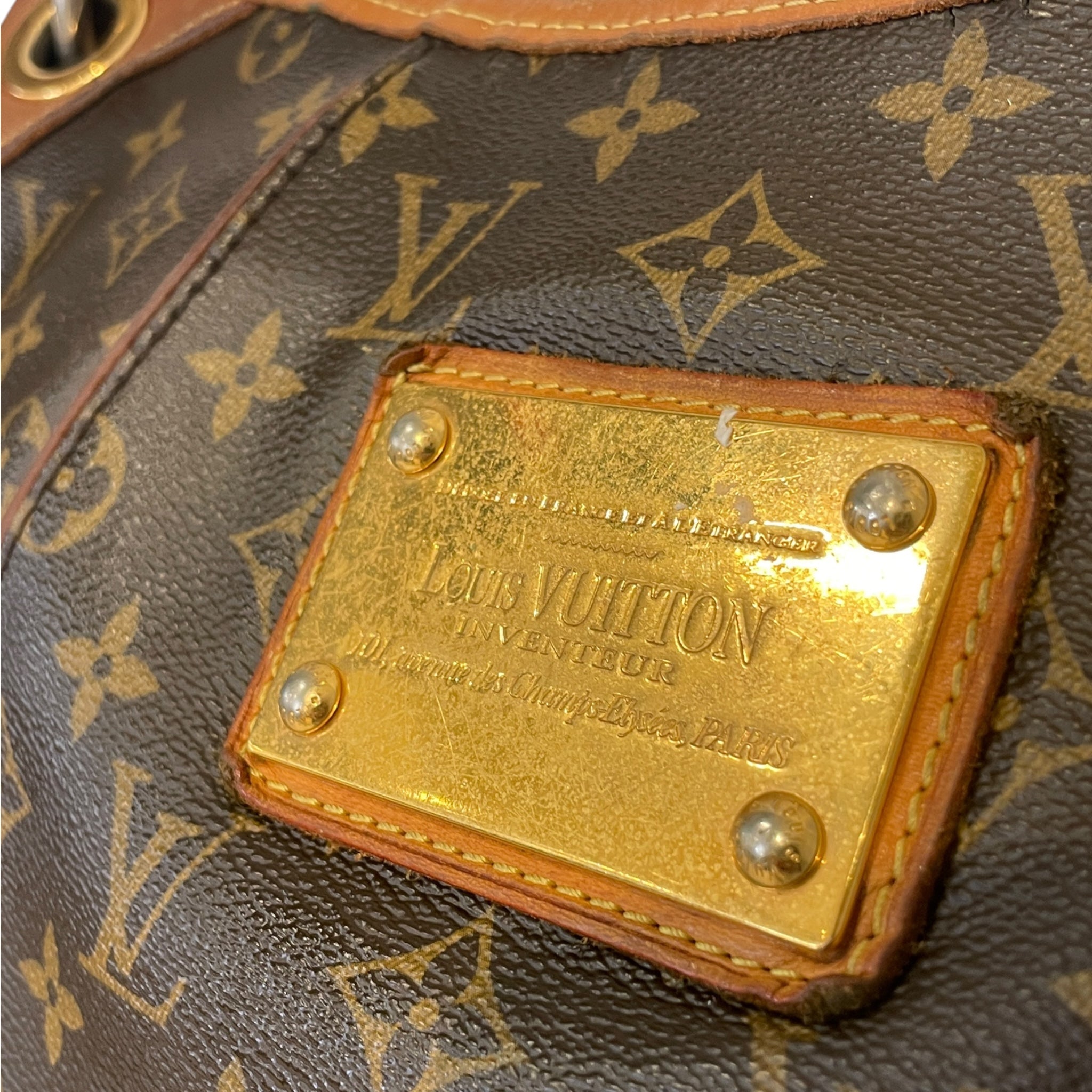LOUIS VUITTON/Hand Bag/Monogram/Leather/BRW/Galliera Bag view 5