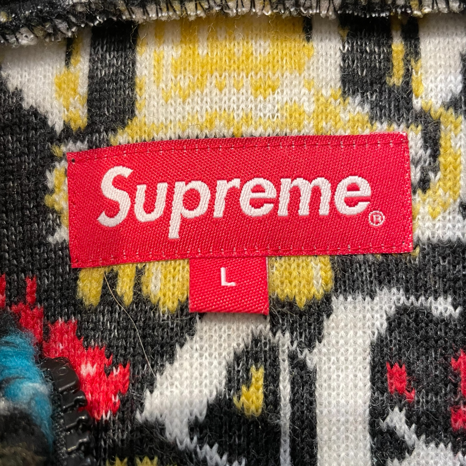 Supreme/Fleece Jkt/L/Wool/MLT/All Over Print/SAINT MICHAEL ZIP UP view 3