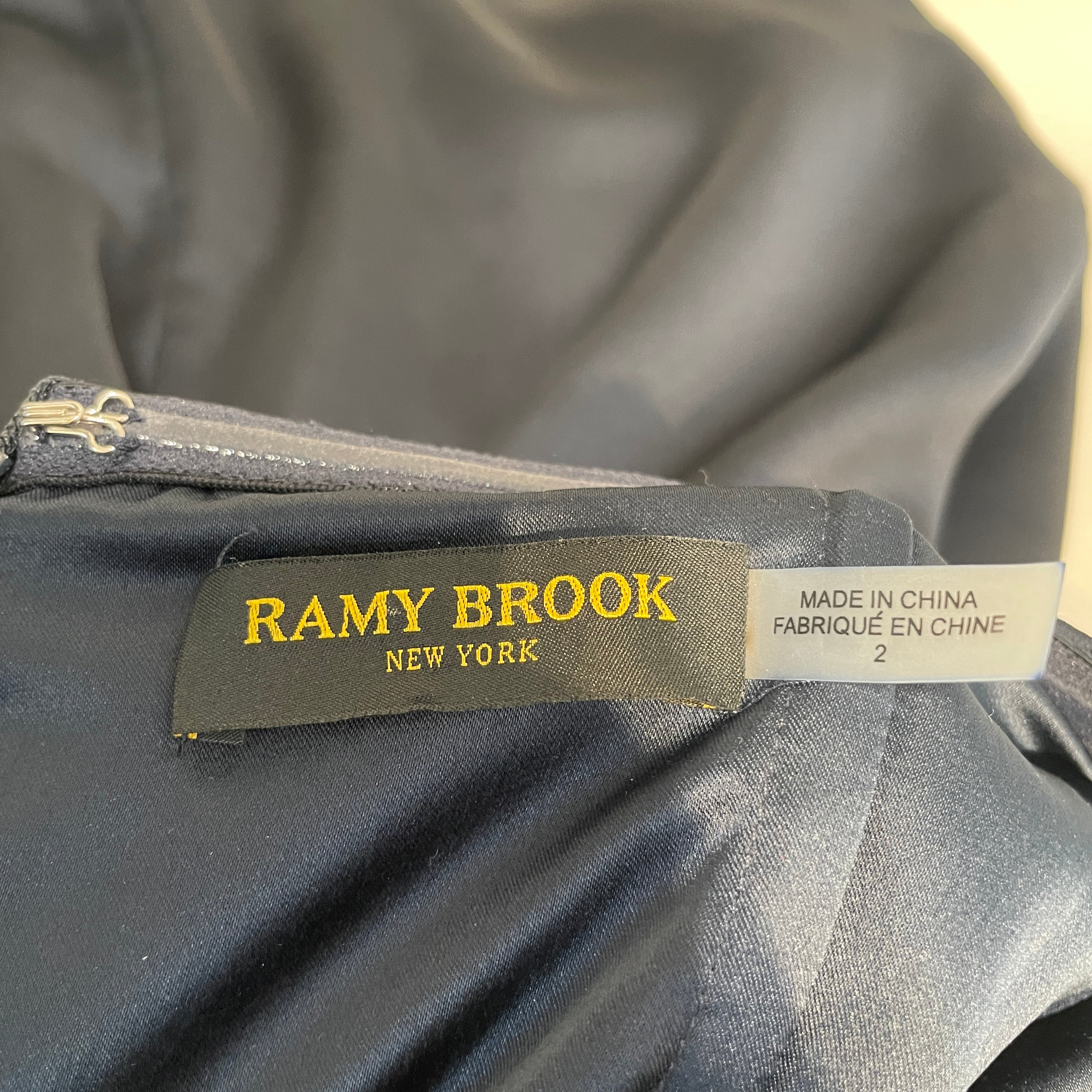 Ramy Brook/Dress/2/Silk/NVY/Bodycon/Orion Strapless Mini Dress view 3