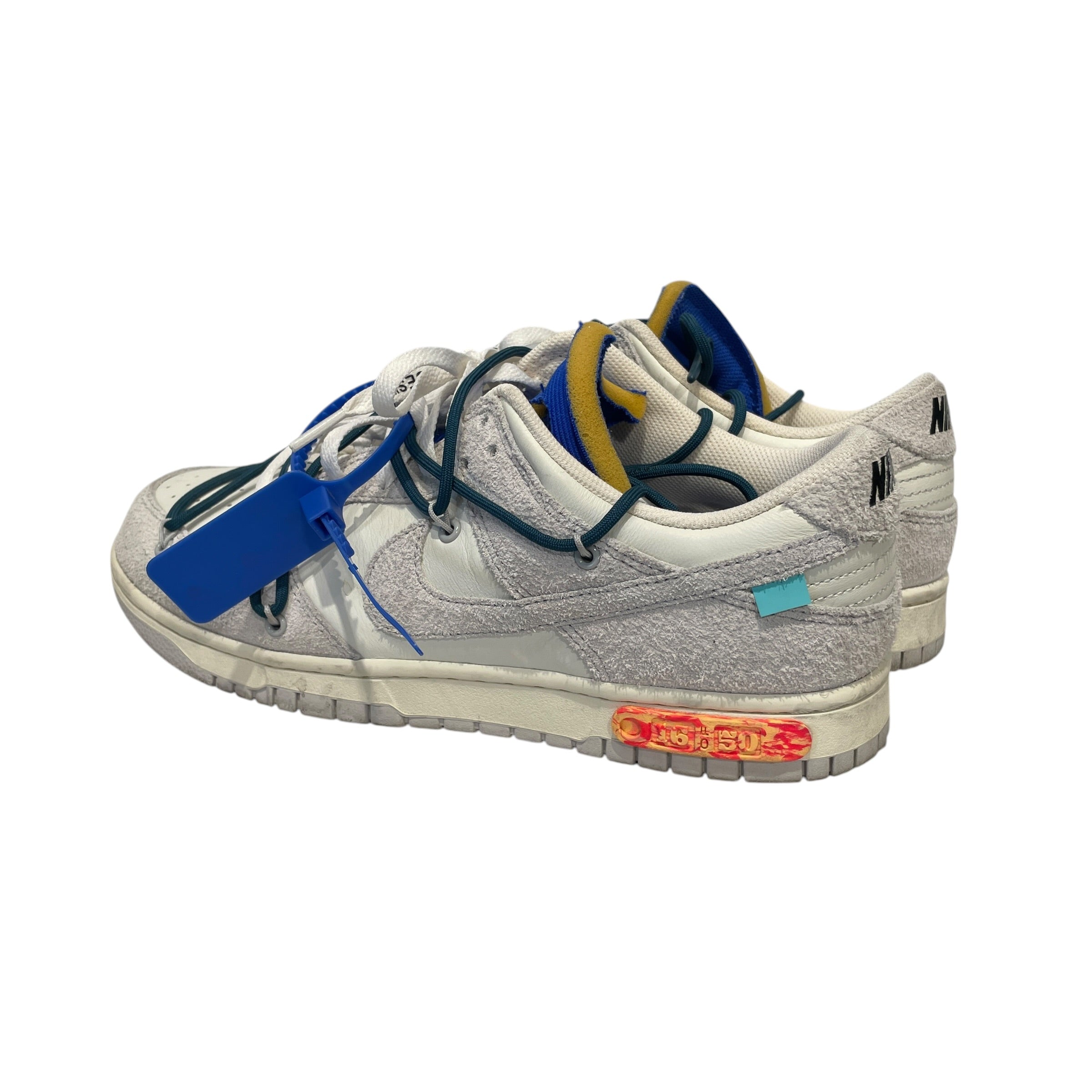 NIKE/OFF-WHITE/Low-Sneakers/US 10.5/Suede/GRY/DUNK LOW LOT 10 view 2