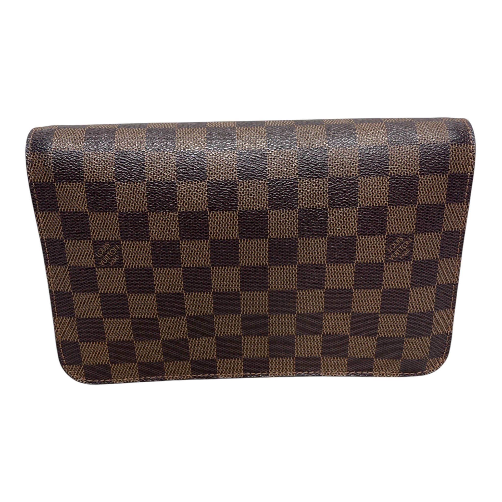 LOUIS VUITTON/Clutch Bag/All Over Print/Leather/BRW/DAMIER EBENE CLUTCH view 3