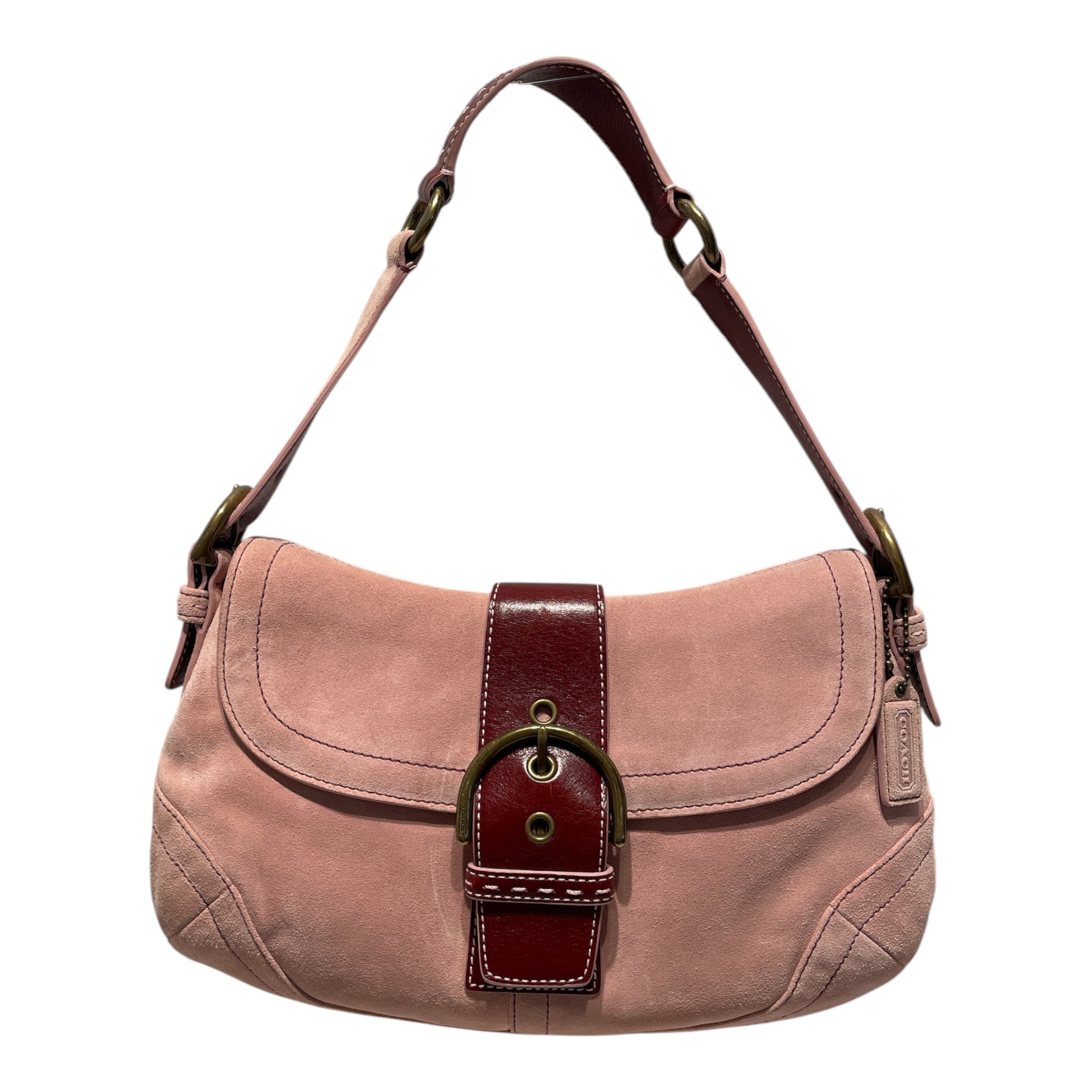 COACH/Hand Bag/Suede/PNK/Y2K Suede Soho Shoulder Bag view 1
