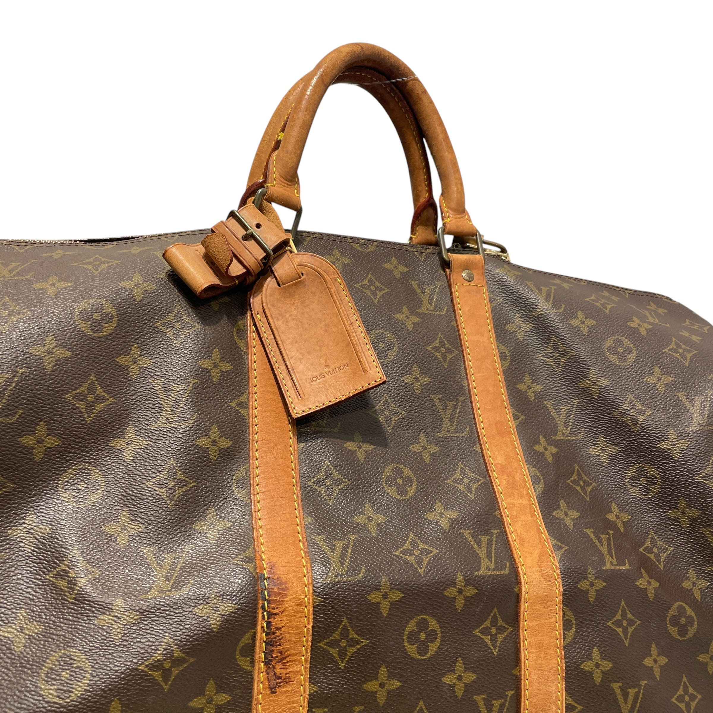 LOUIS VUITTON/Bag/Monogram/Leather/BRW/Keepall view 5