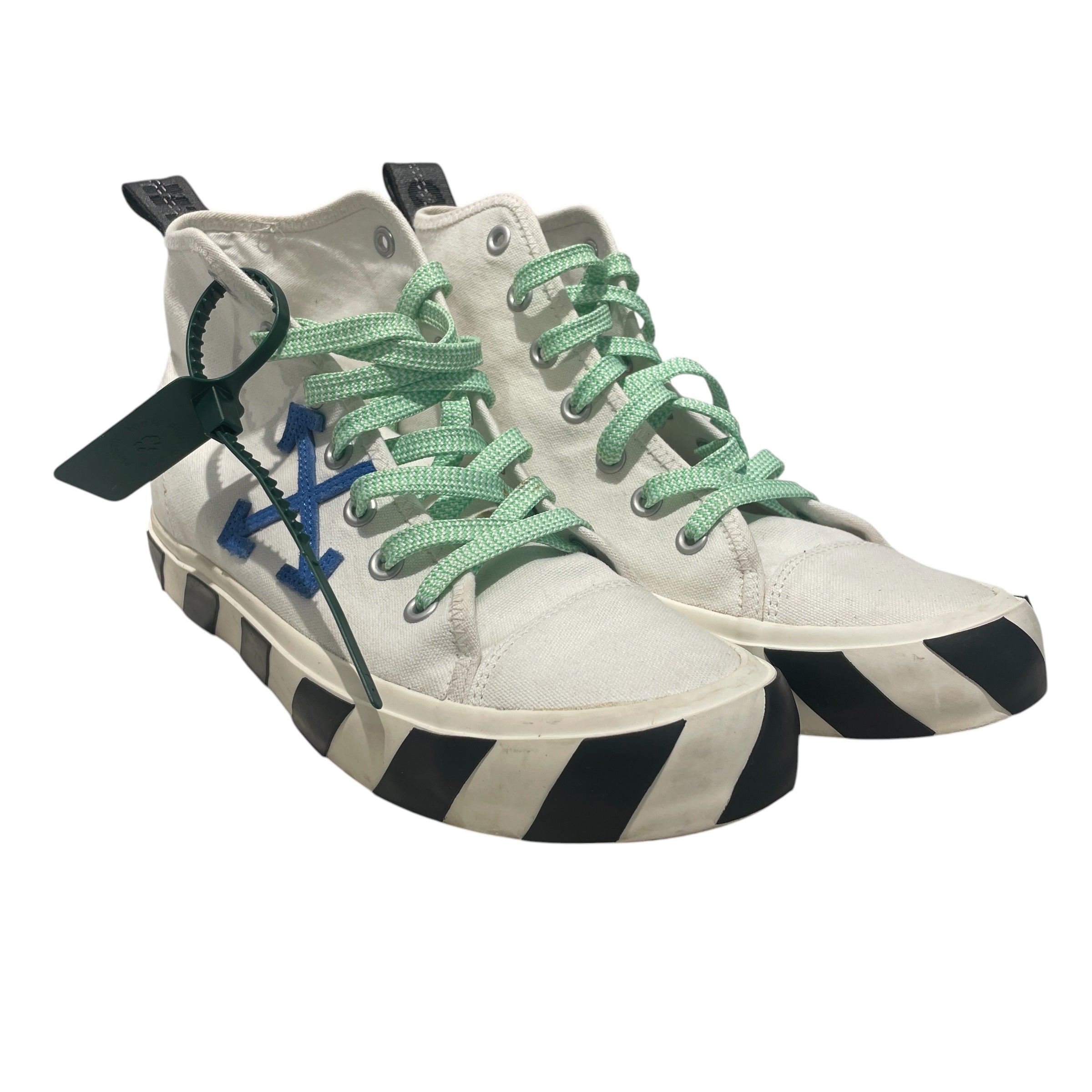 OFF-WHITE/Hi-Sneakers/EU 43/Stripe/WHT/ view 1