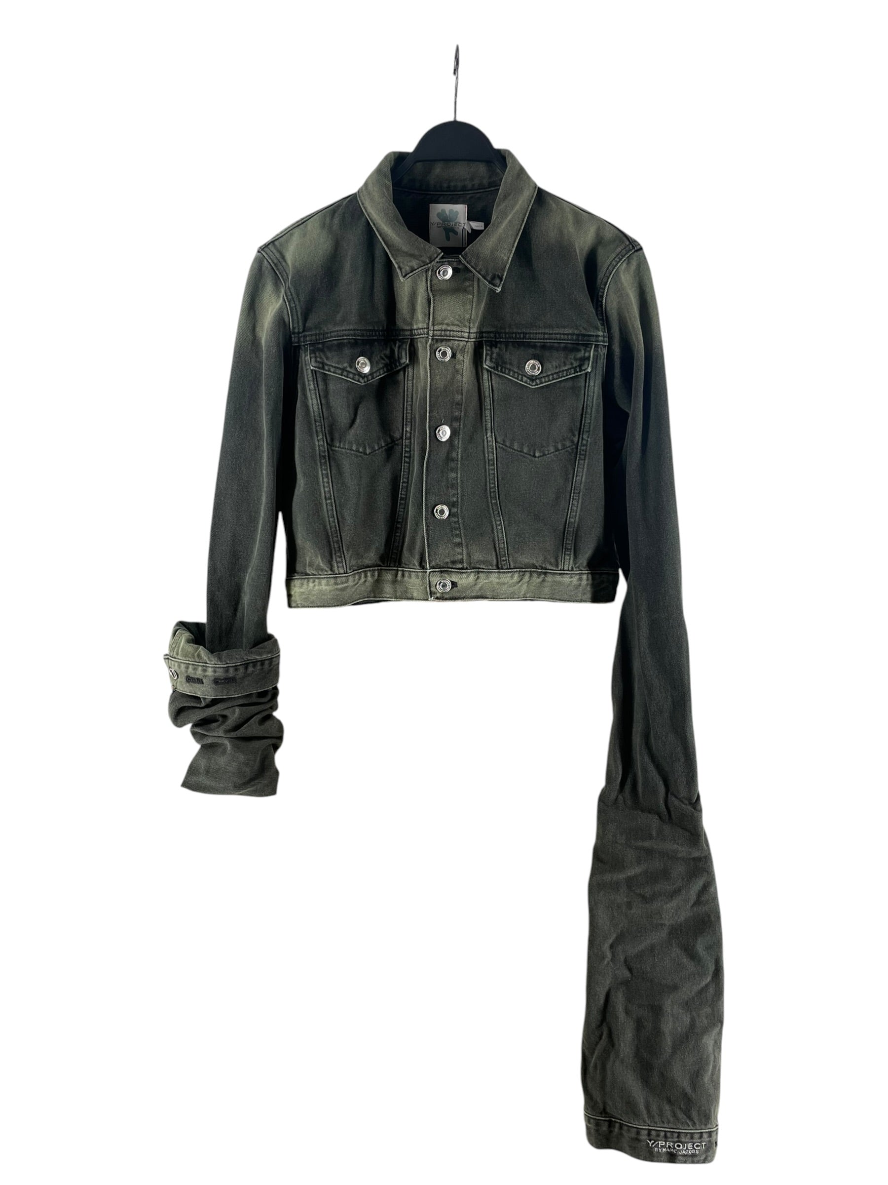 Y/PROJECT/MARC JACOBS/Denim Jkt/XL/Denim/GRN/CA 406334 LONG ARMS view 2