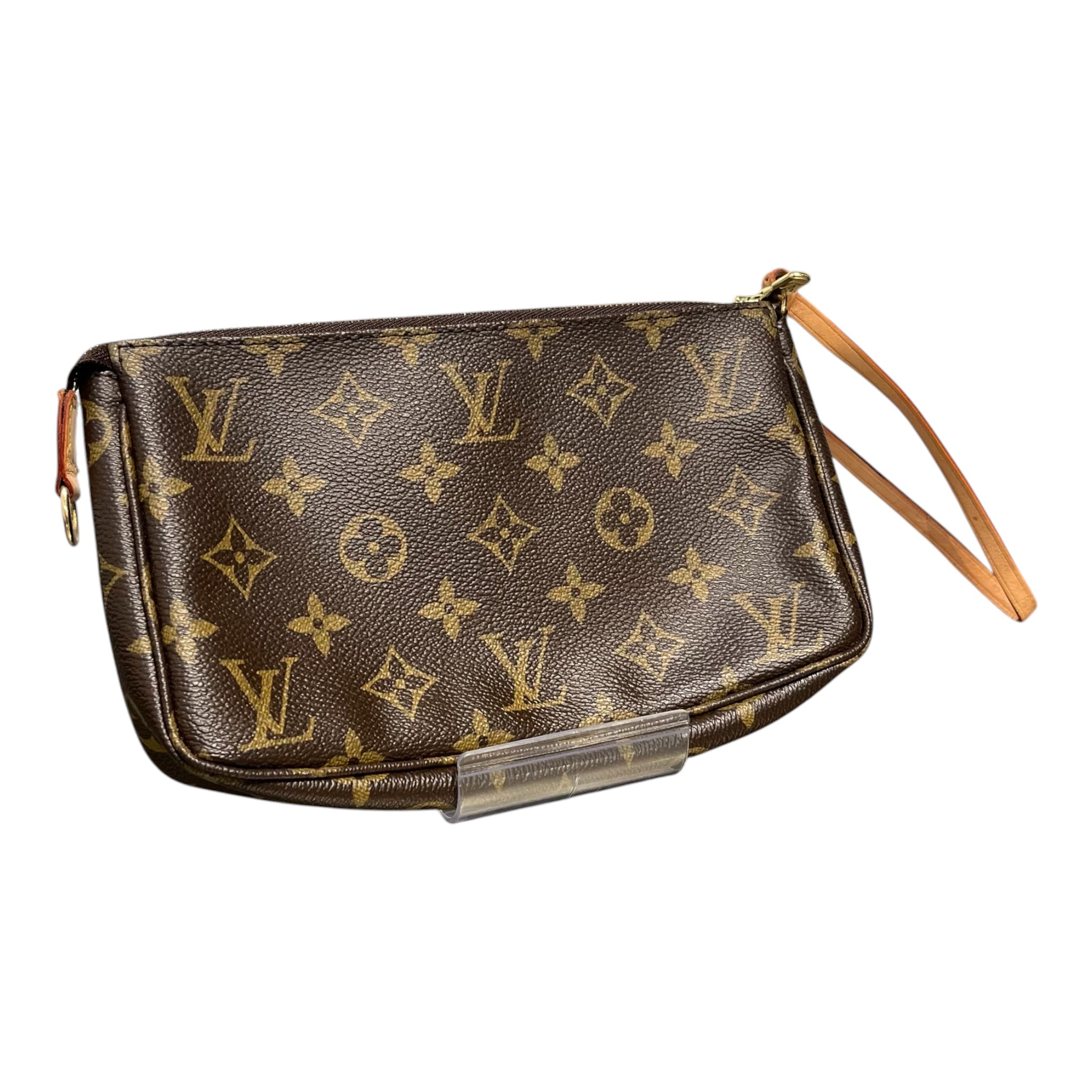 LOUIS VUITTON/Pouch/Monogram/Leather/BRW/DETACHABLE VACHETTA STRAP view 2