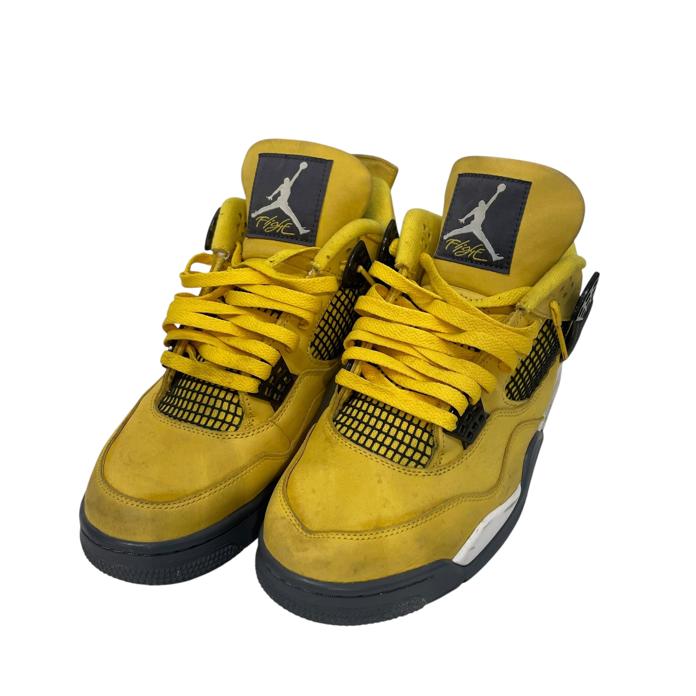 NIKE/AIR JORDAN 4 RETRO/Hi-Sneakers/US 10.5/Leather/YEL/Straight Tip/CT8527-700 view 1