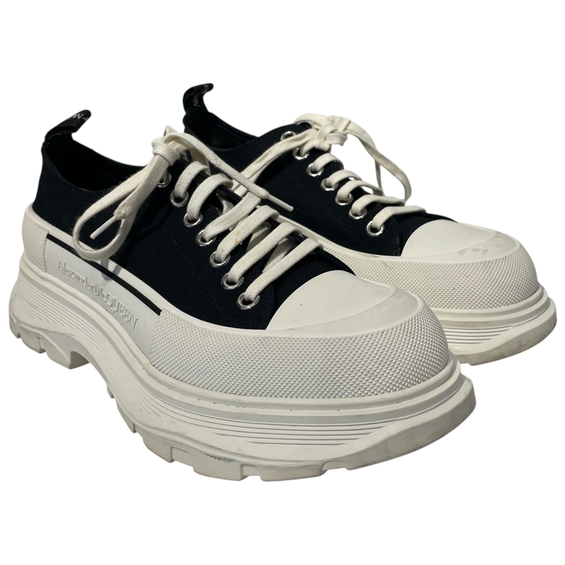 Alexander McQueen/Low-Sneakers/EU 43/Cotton/BLK/ view 1