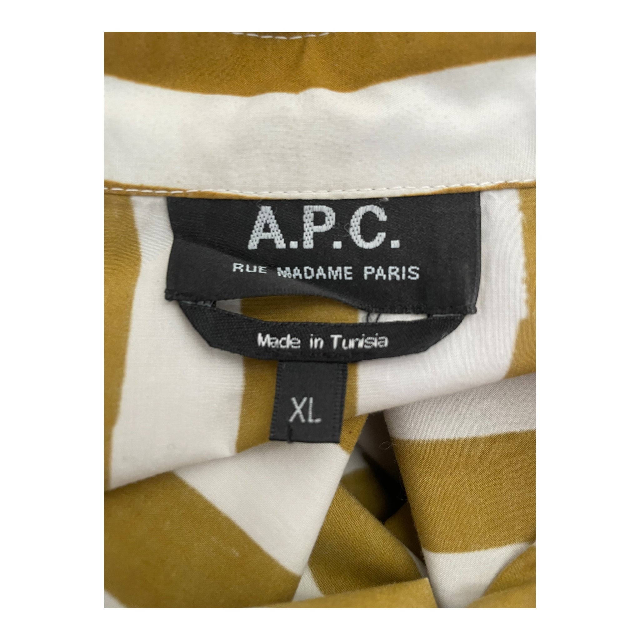 A.P.C./LS Shirt/XL/Cotton/ORN/Stripe/ view 3