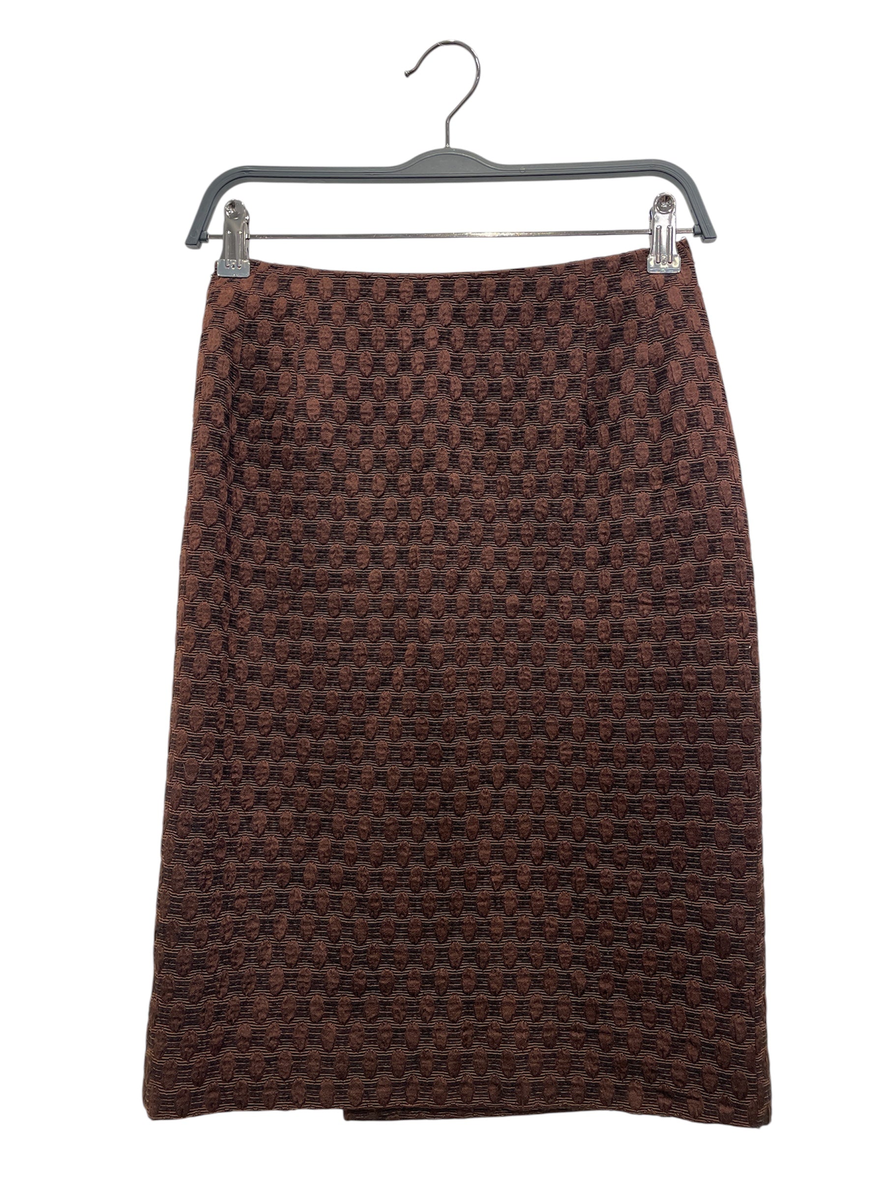 John Galliano/Skirt/42/Wool/BRW/EMBROIDERED PENCIL SKIRT view 2