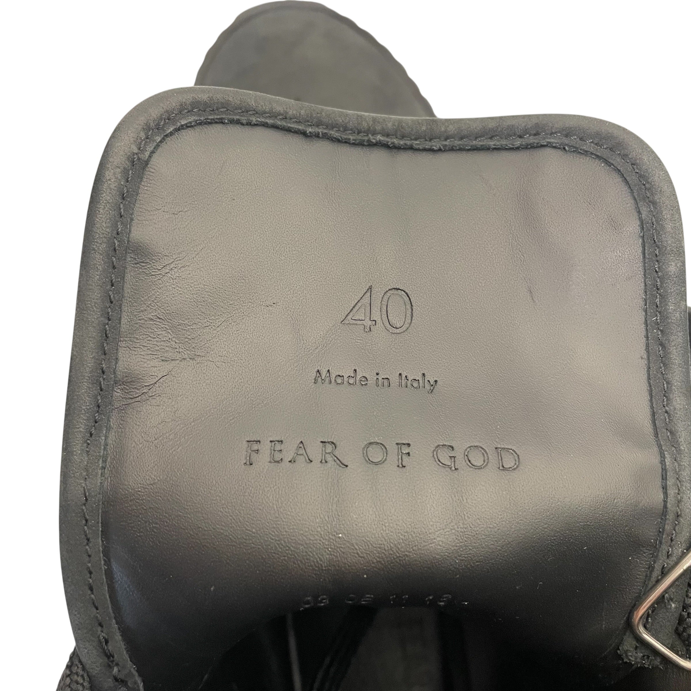 FEAR OF GOD/Hi-Sneakers/EU 40/BLK/military view 7