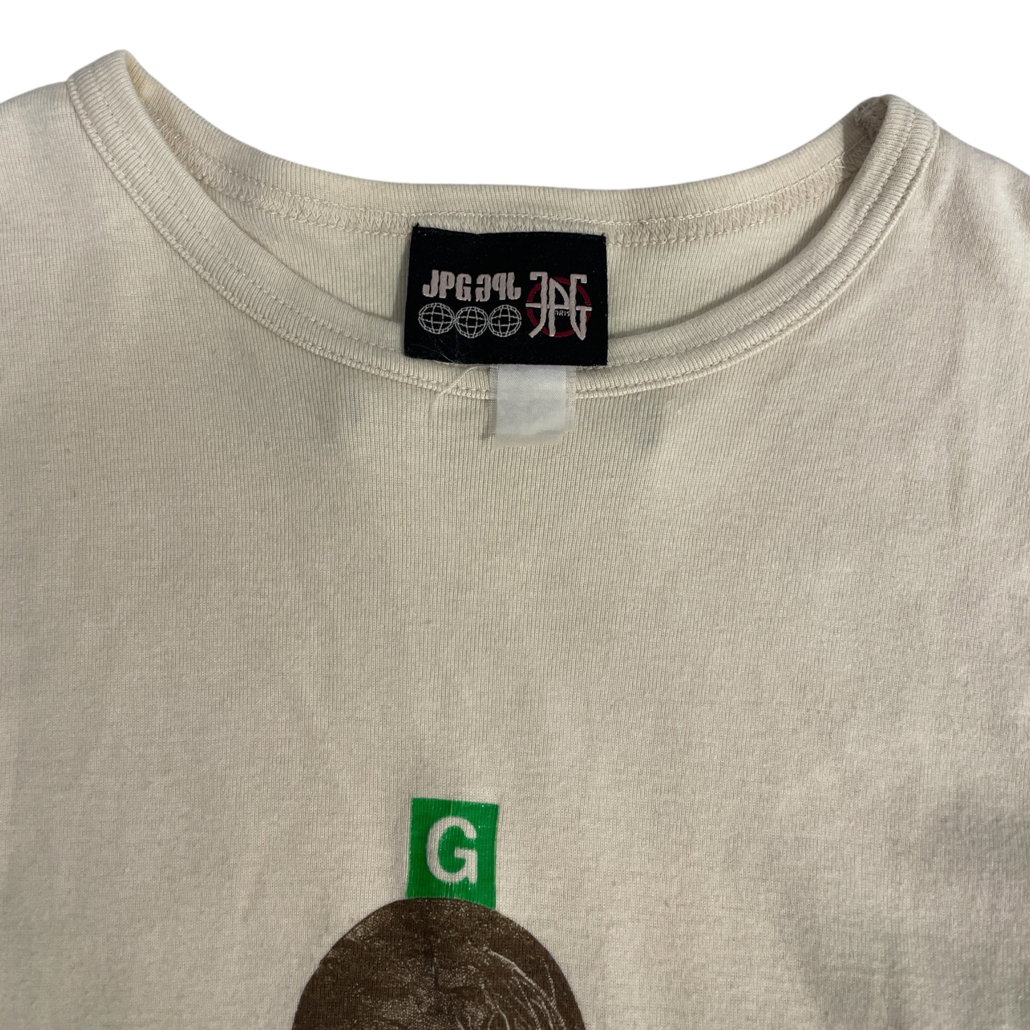 Jean Paul Gaultier/Tank Top/S/Cotton/CRM/High Neck/Graphic/NUDE ALIEN VENUS 1999 JPG 0008 view 2