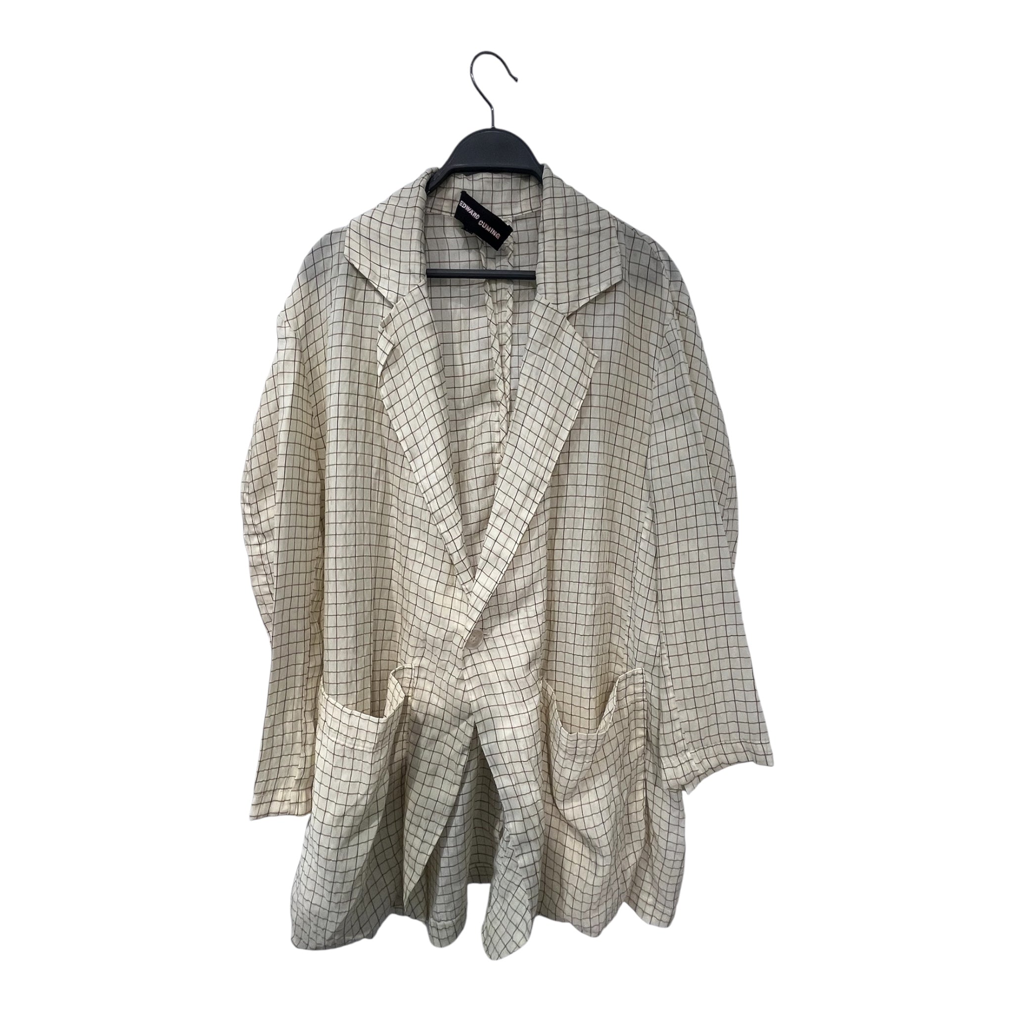 EDWARD CUMING/Jacket/1/WHT/SUIT JCKT CLEAR BUTTONS view 1