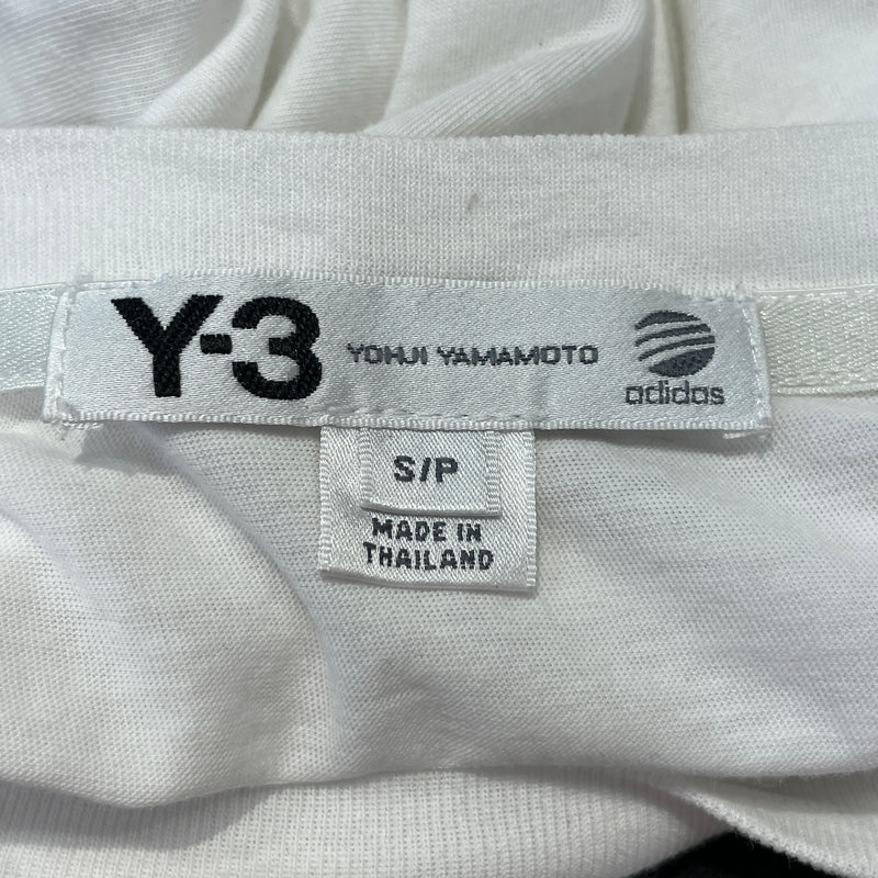 Y-3/T-Shirt/S/Cotton/WHT/Why Three