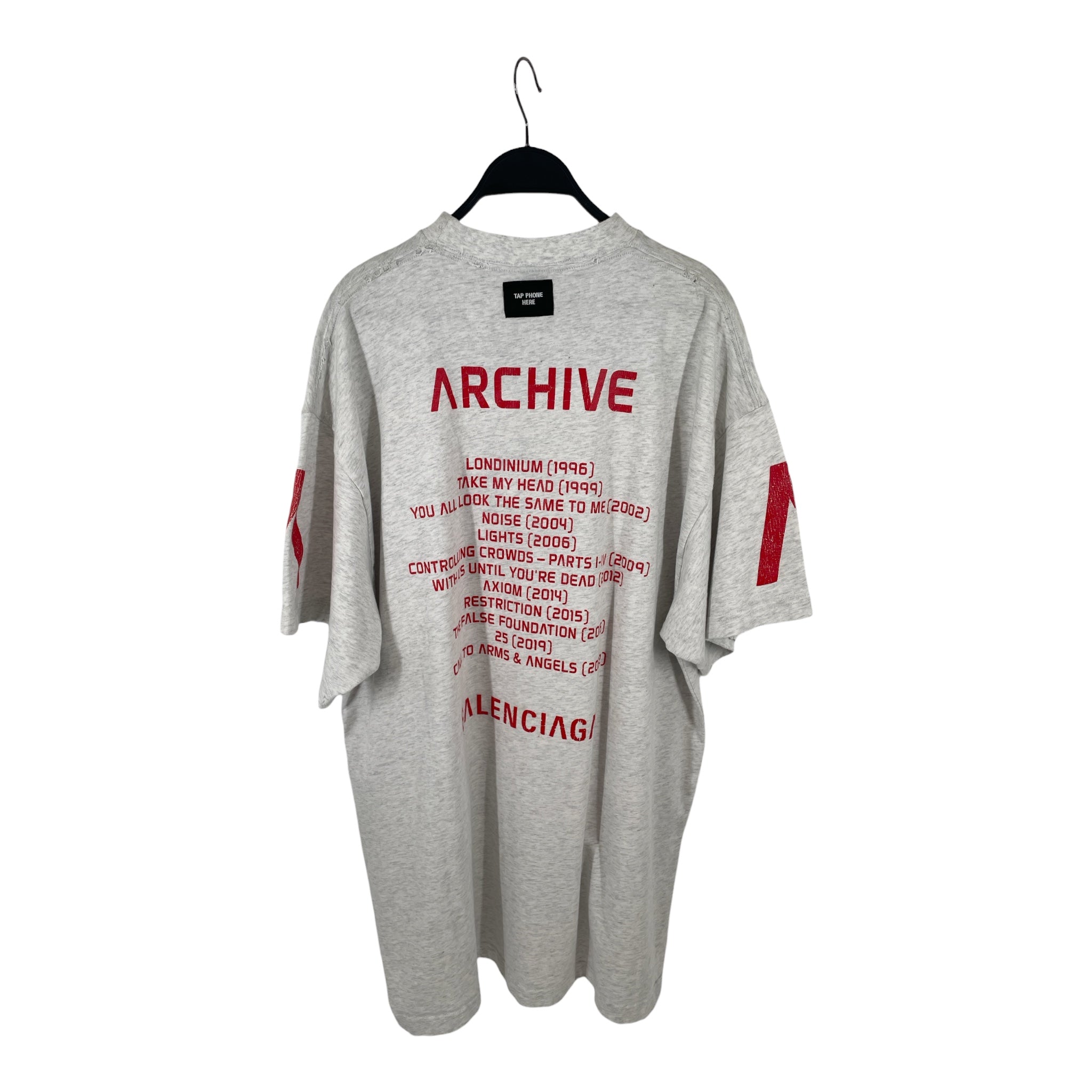 BALENCIAGA/T-Shirt/3/Cotton/GRY/ARCHIVE 2023 883/1000 view 2
