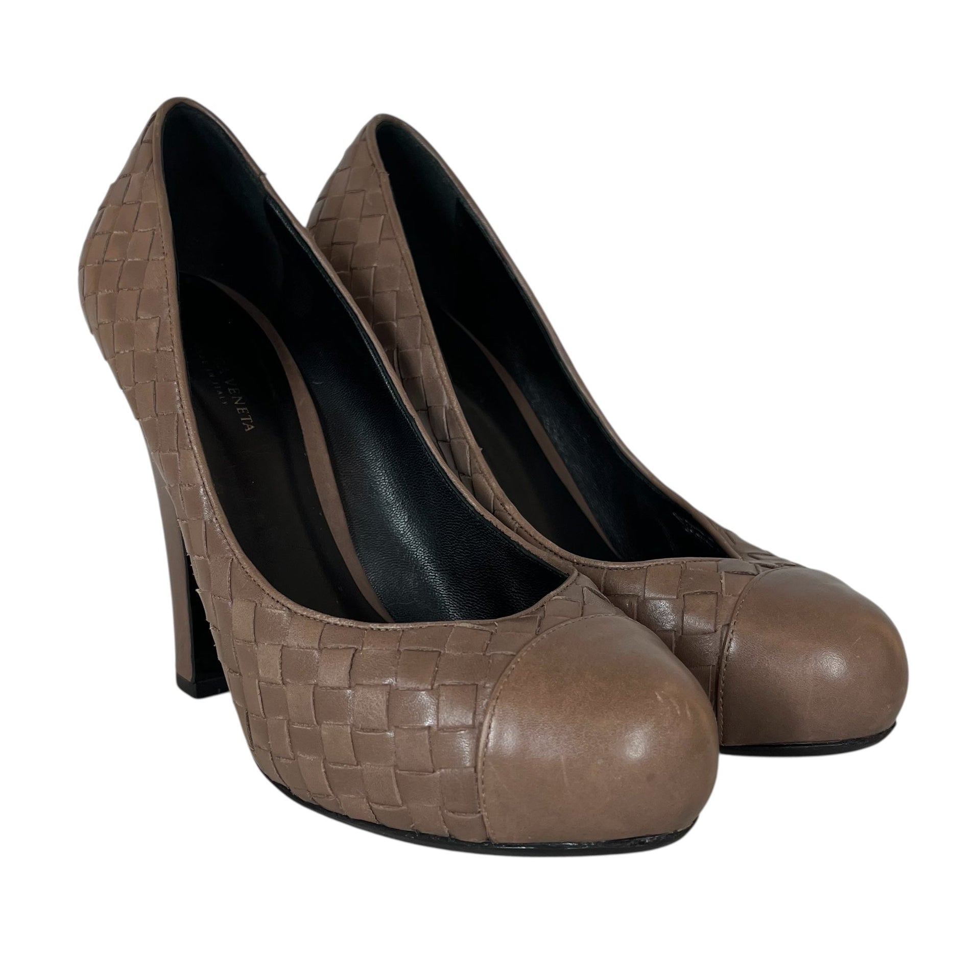 BOTTEGA VENETA/Heels/EU 36.5/Leather/BRD/U-Tip/Woven Heels view 1