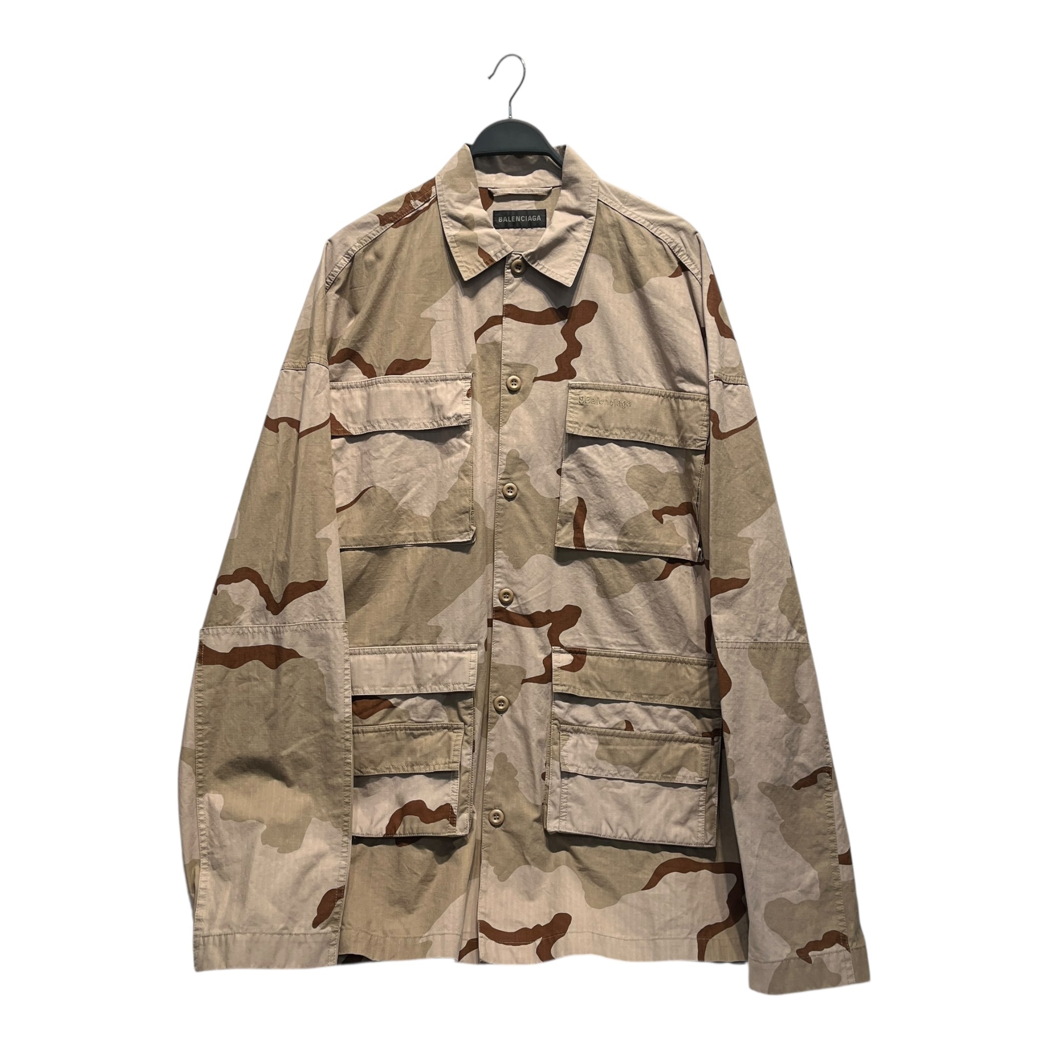BALENCIAGA/Jacket/39/Cotton/KHK/Camouflage/CAMO RIPSTOP view 1