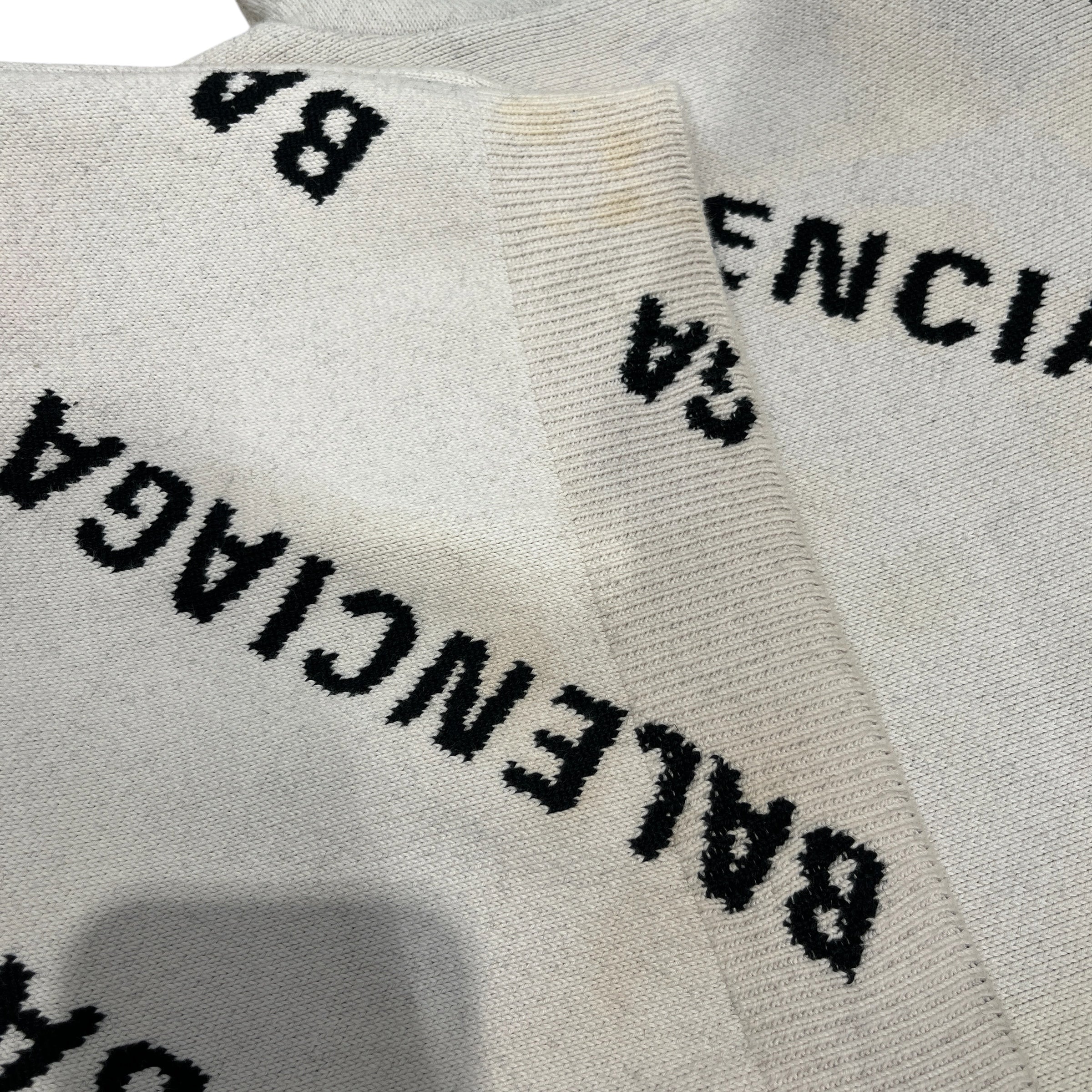 BALENCIAGA/Sweater/S/All Over Print/Cotton/CRM/ view 7