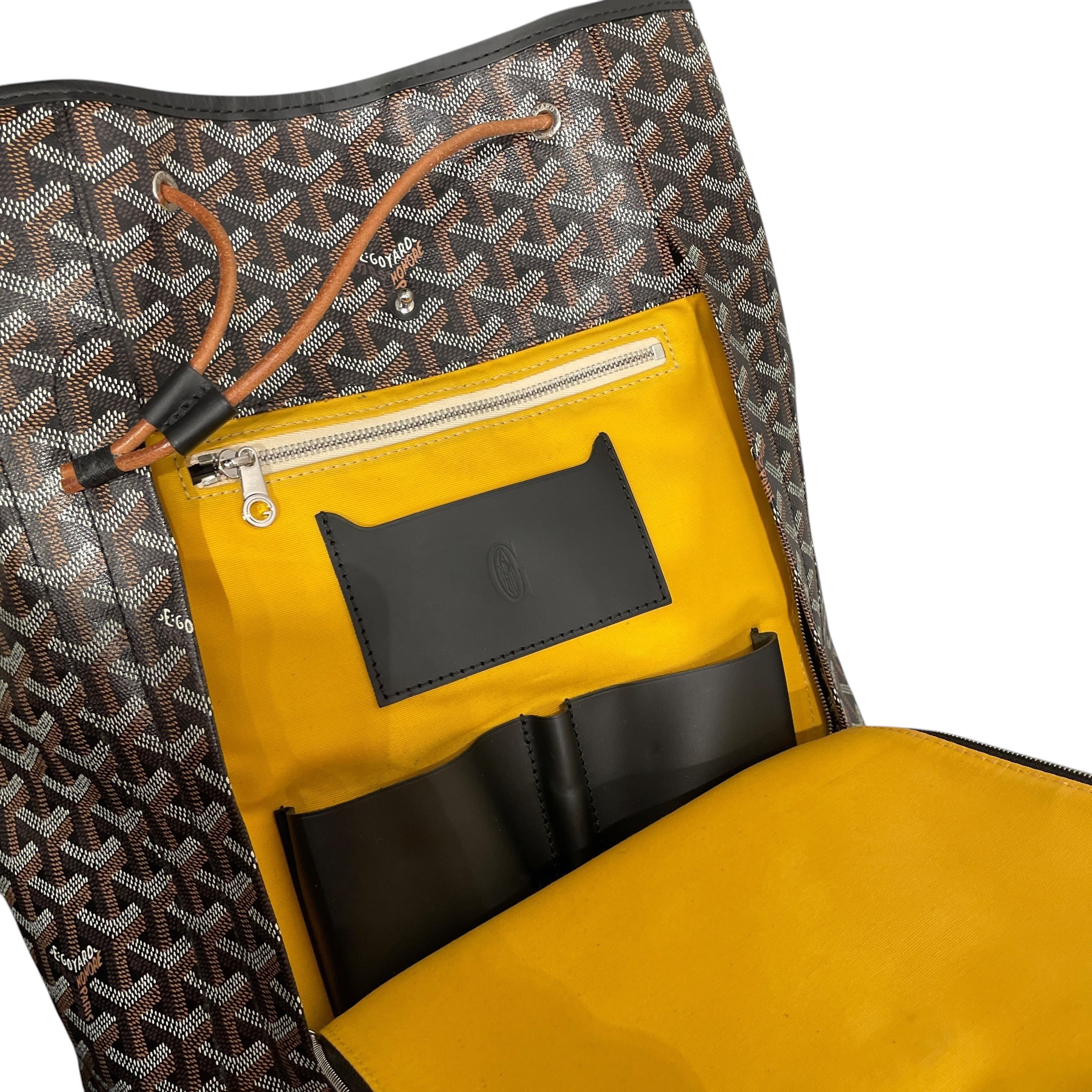 GOYARD/Backpack/Monogram/Leather/BRW/GOYARDINE ALPIN BAG view 6