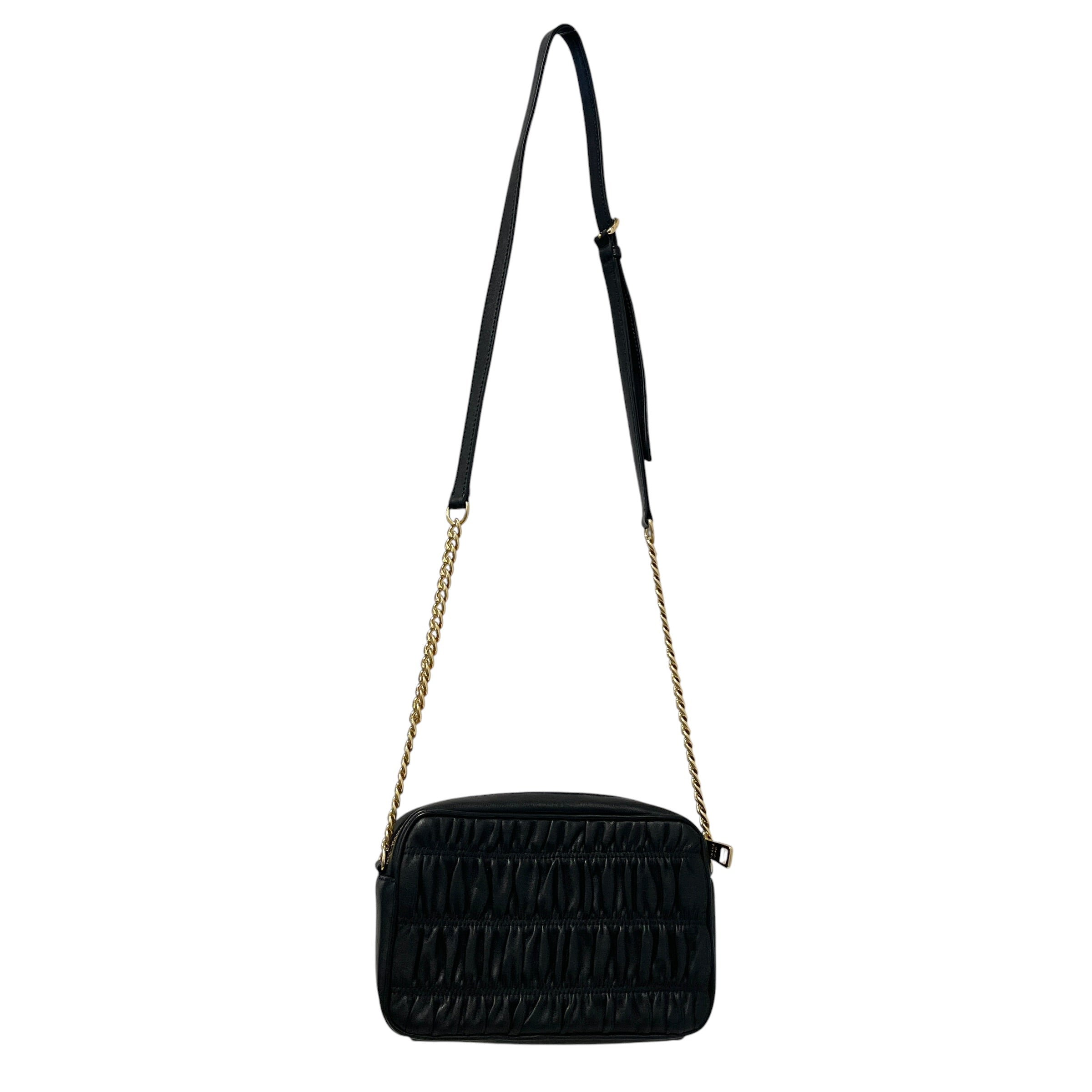 PRADA/Cross Body Bag/Leather/BLK/Nappa Gaufre Camera Bag view 2