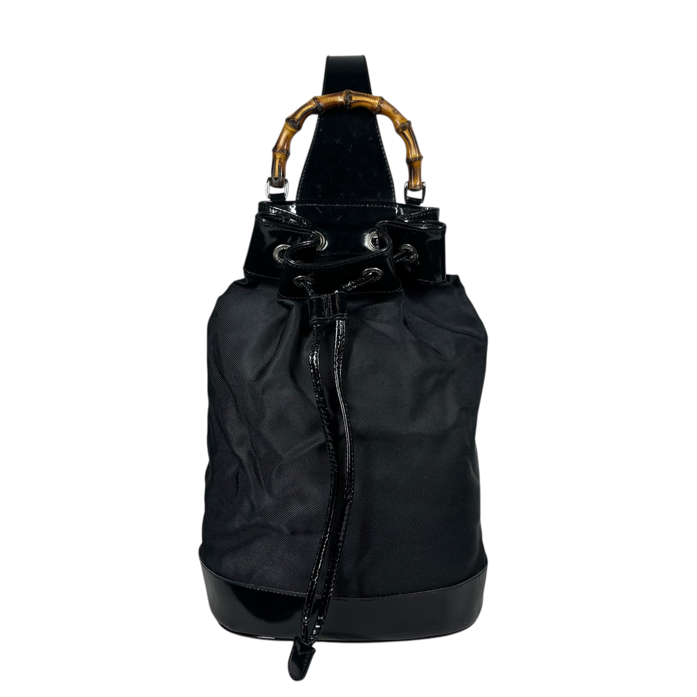 GUCCI/Bag/Nylon/BLK/BAMBOO DRAWSTRING BAG view 1