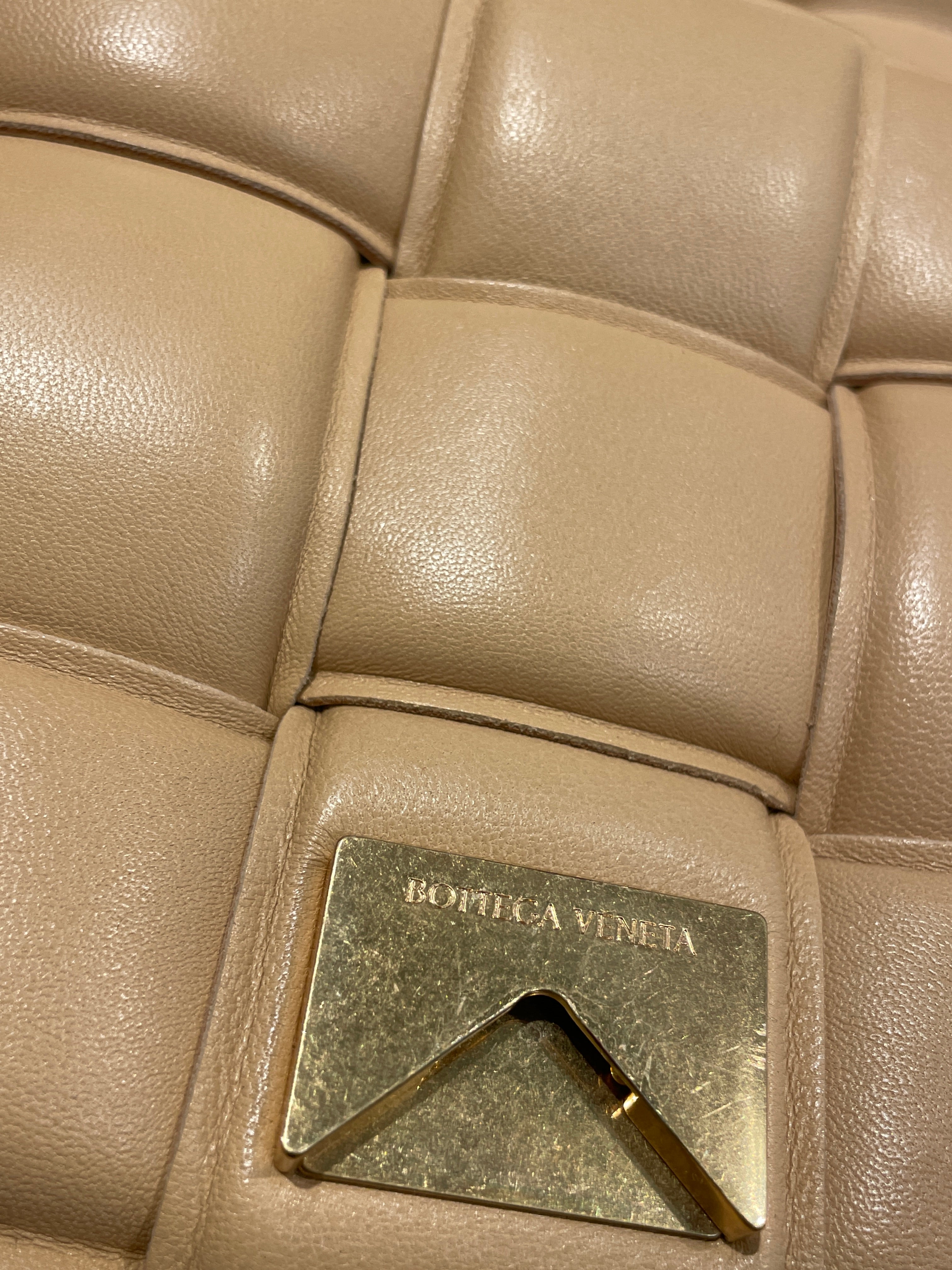 BOTTEGA VENETA/Hand Bag/Leather/BEG/bottega padded cassete view 7