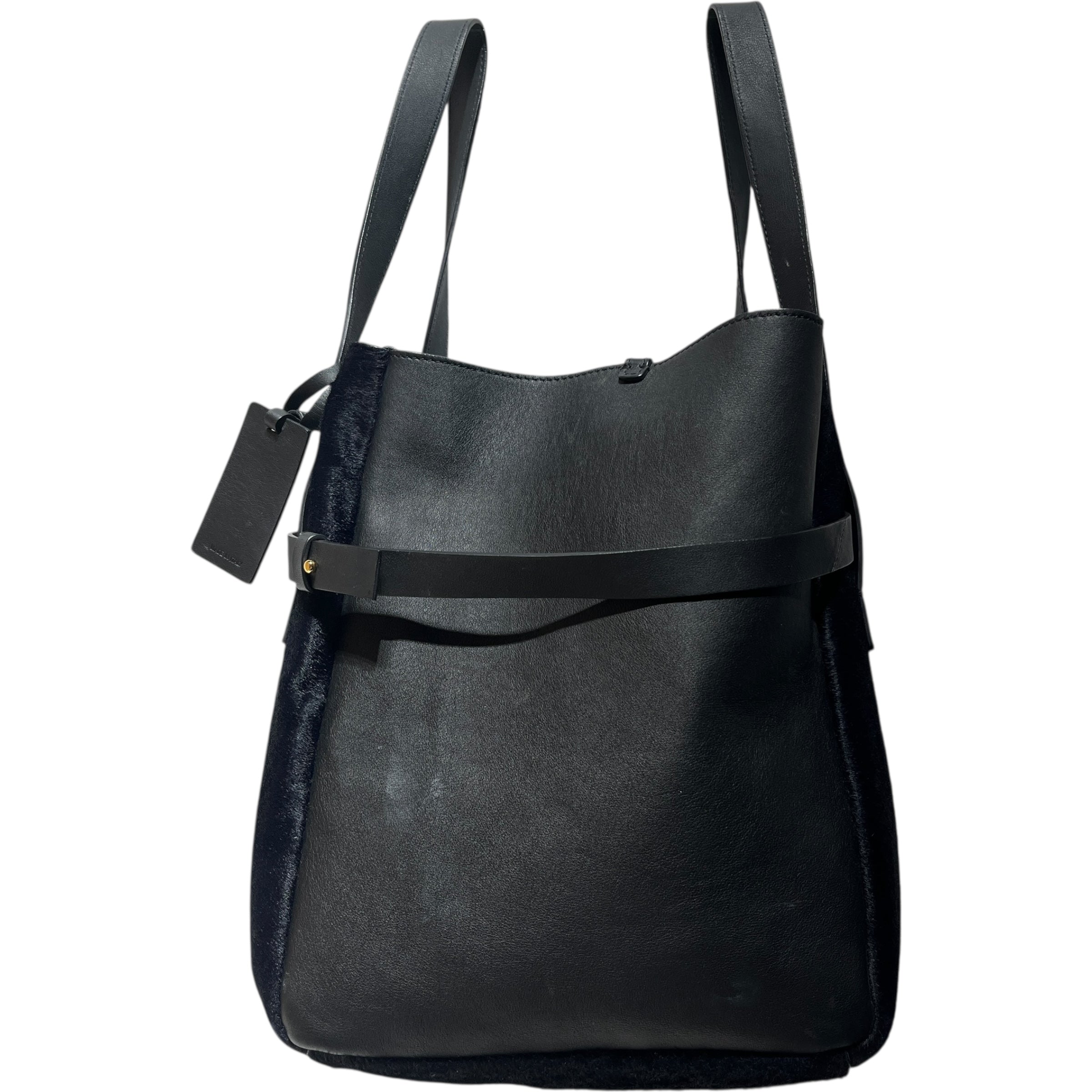 MARNI/Tote Bag/Leather/BLK/Calfhair Bucket Bag view 1