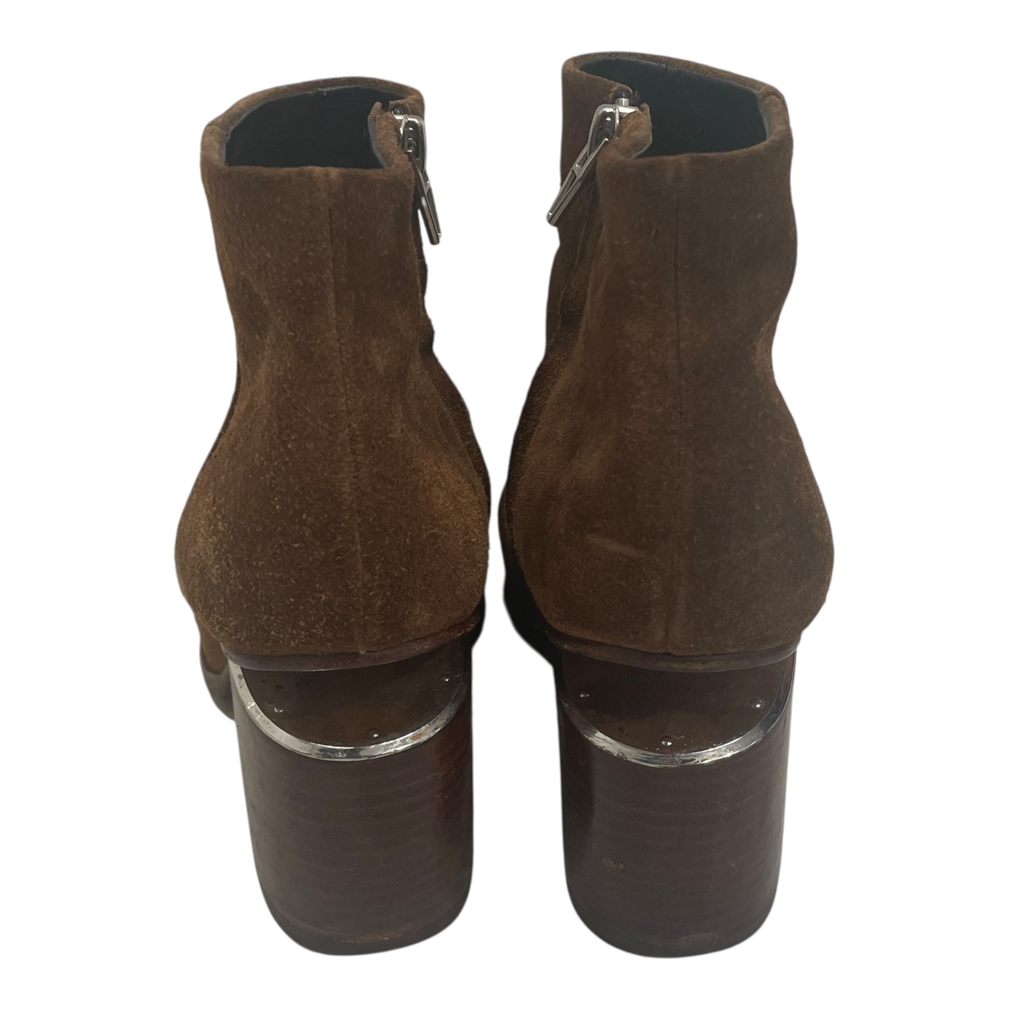 Alexander Wang/Ankle Boots/EU 36.5/Suede/BRW/HEEL CUTOUT SUEDE BOOT view 3