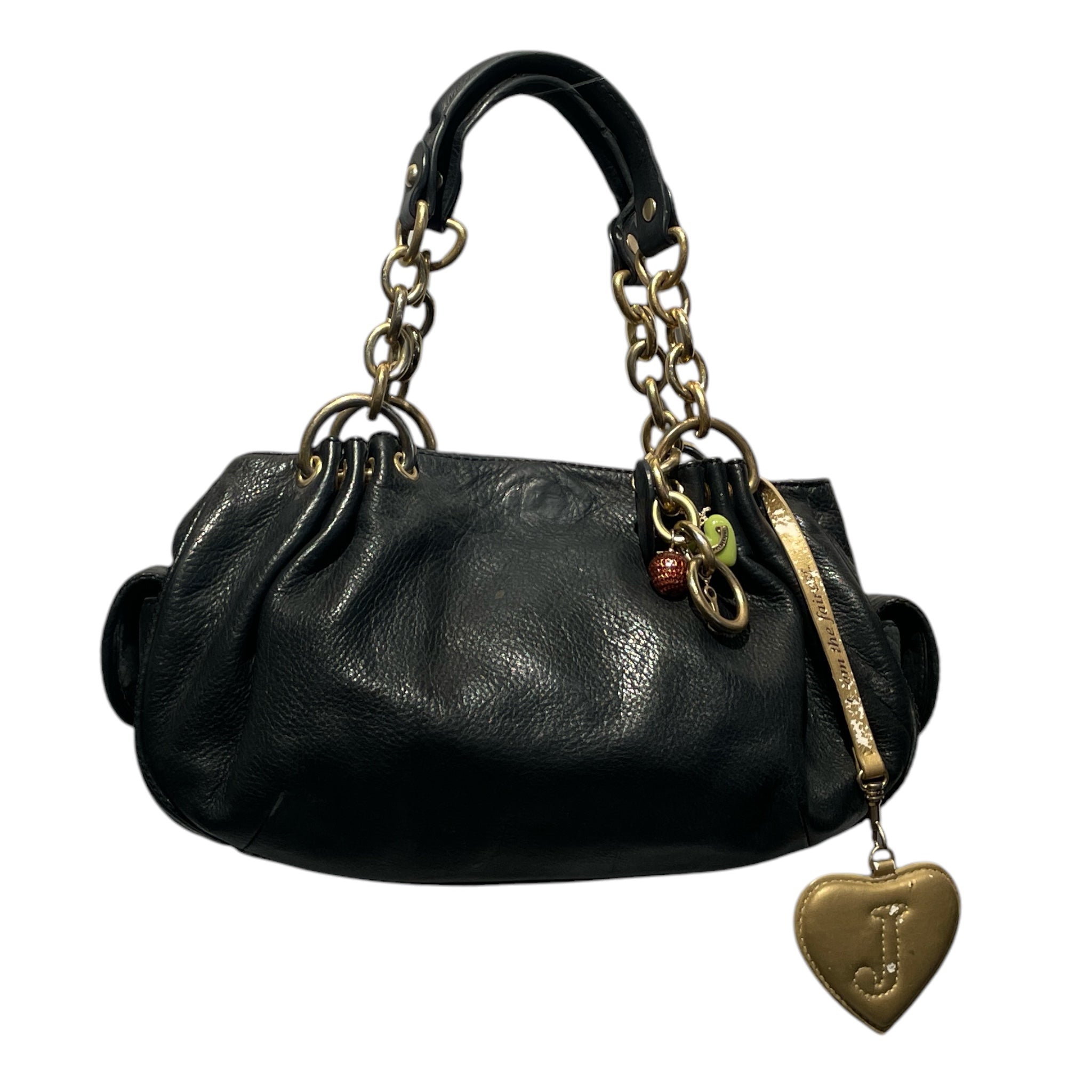 JUICY COUTURE/Hand Bag/Leather/BLK/VINTAGE SATCHEL BAG view 1