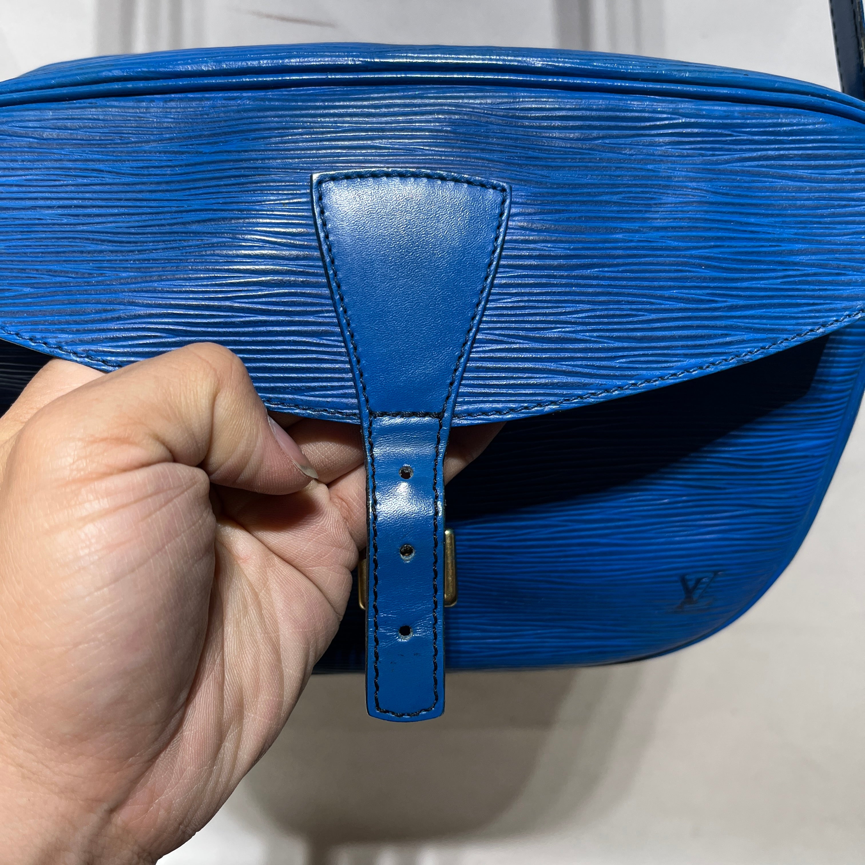 LOUIS VUITTON/Tote Bag/Leather/BLU/EPI LEATHER JEUNE FILLE view 8
