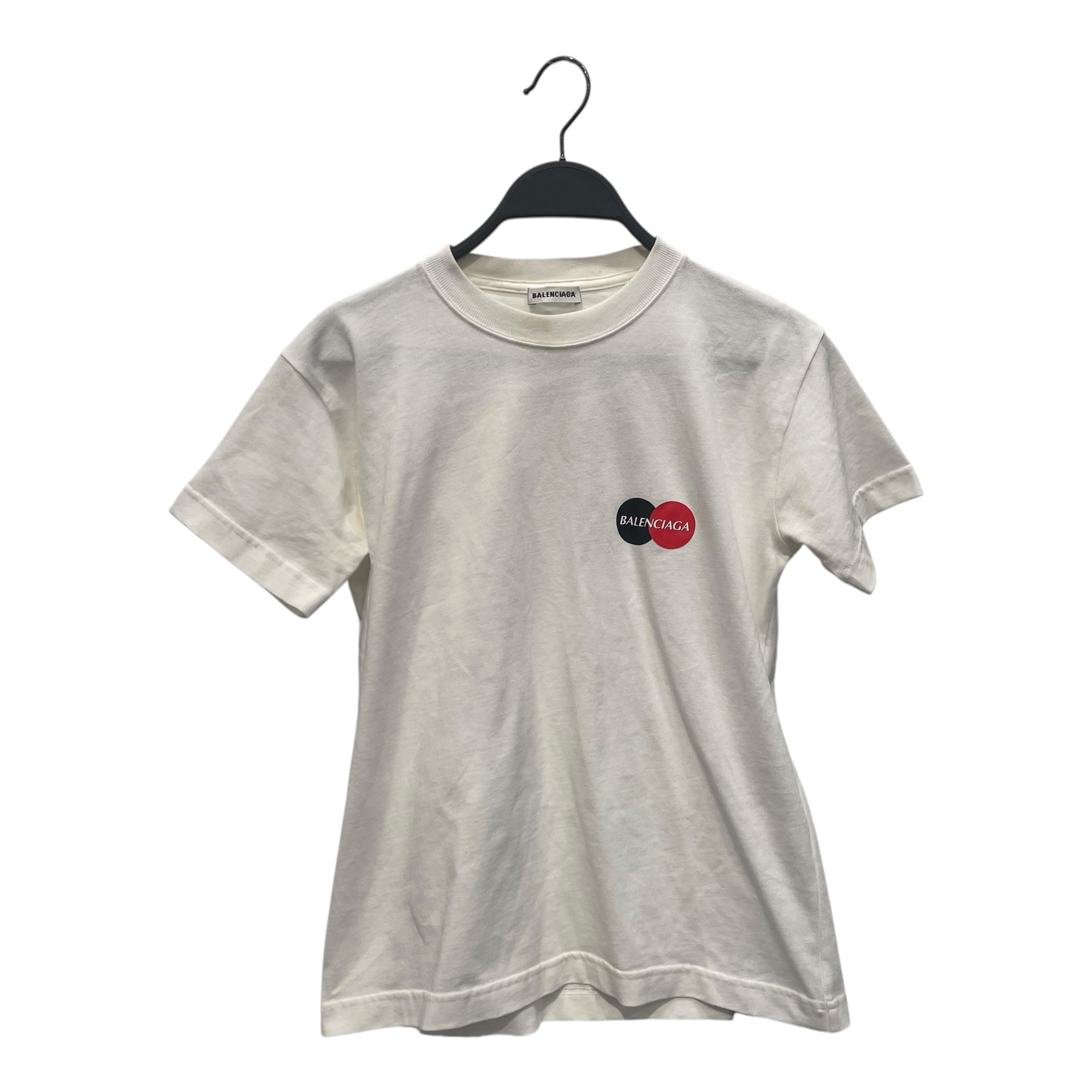 BALENCIAGA/T-Shirt/M/Cotton/WHT/BB MASTERCARD BABY TEE view 1