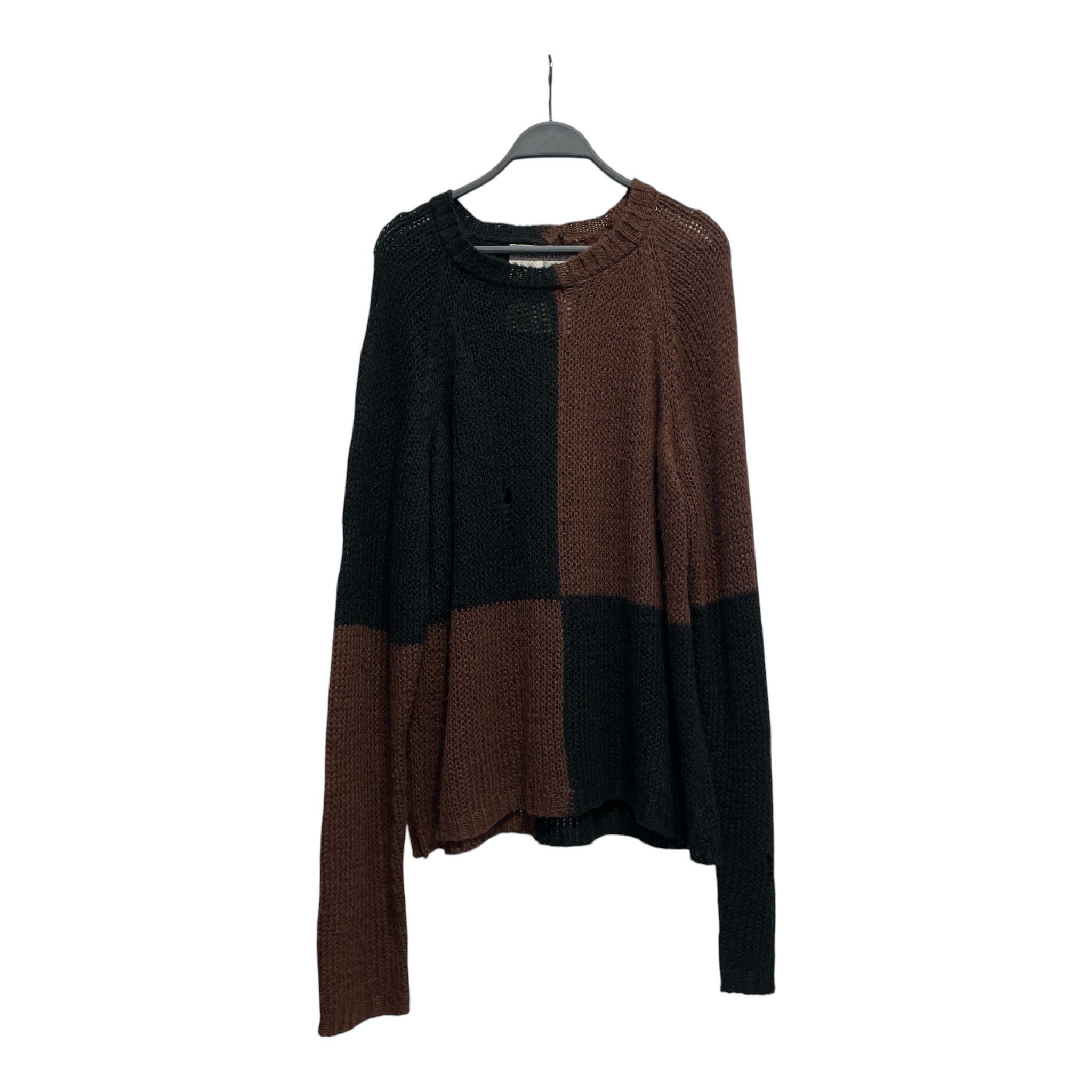 basketcase gallery/Sweater/XL/Cotton/MLT/CHECKERED/ BLK/ BRWN view 1