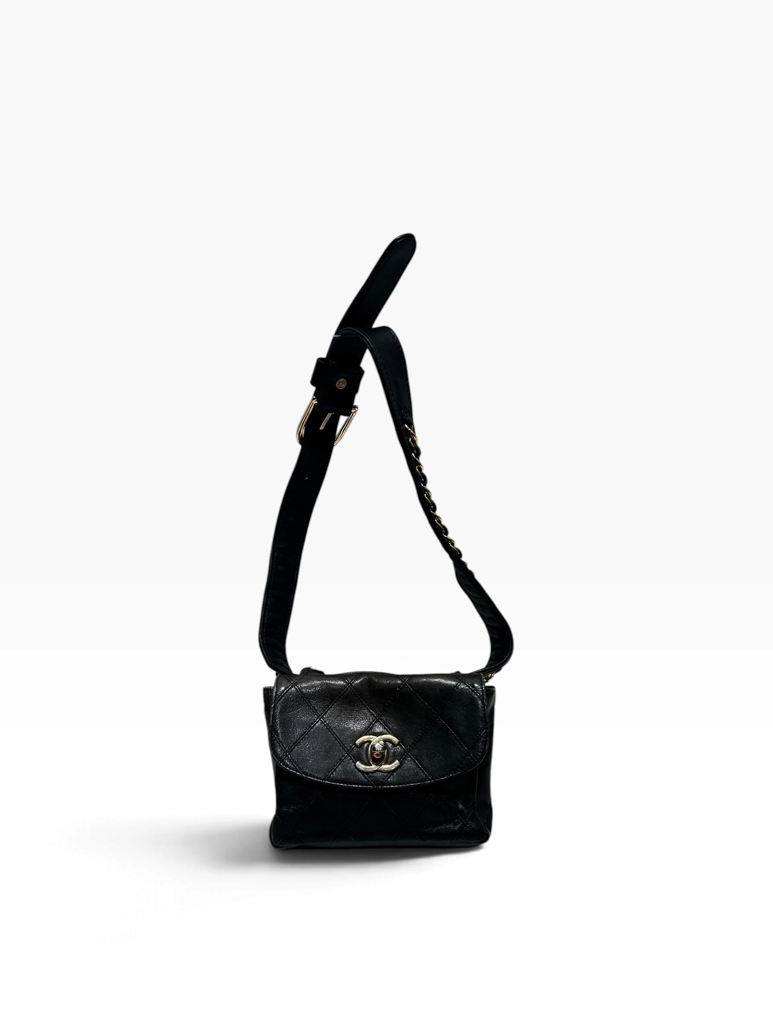 CHANEL/Bag/Leather/BLK/Waist Pouch view 1